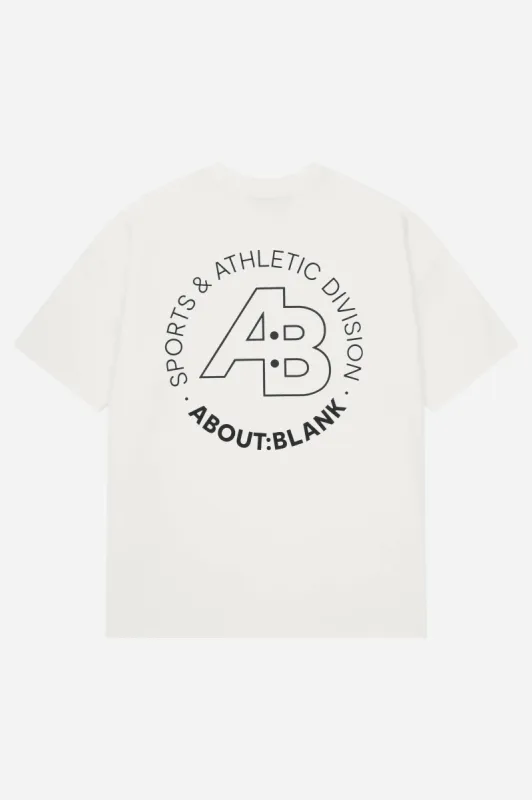 sports division t-shirt oat/black sold by about:blank