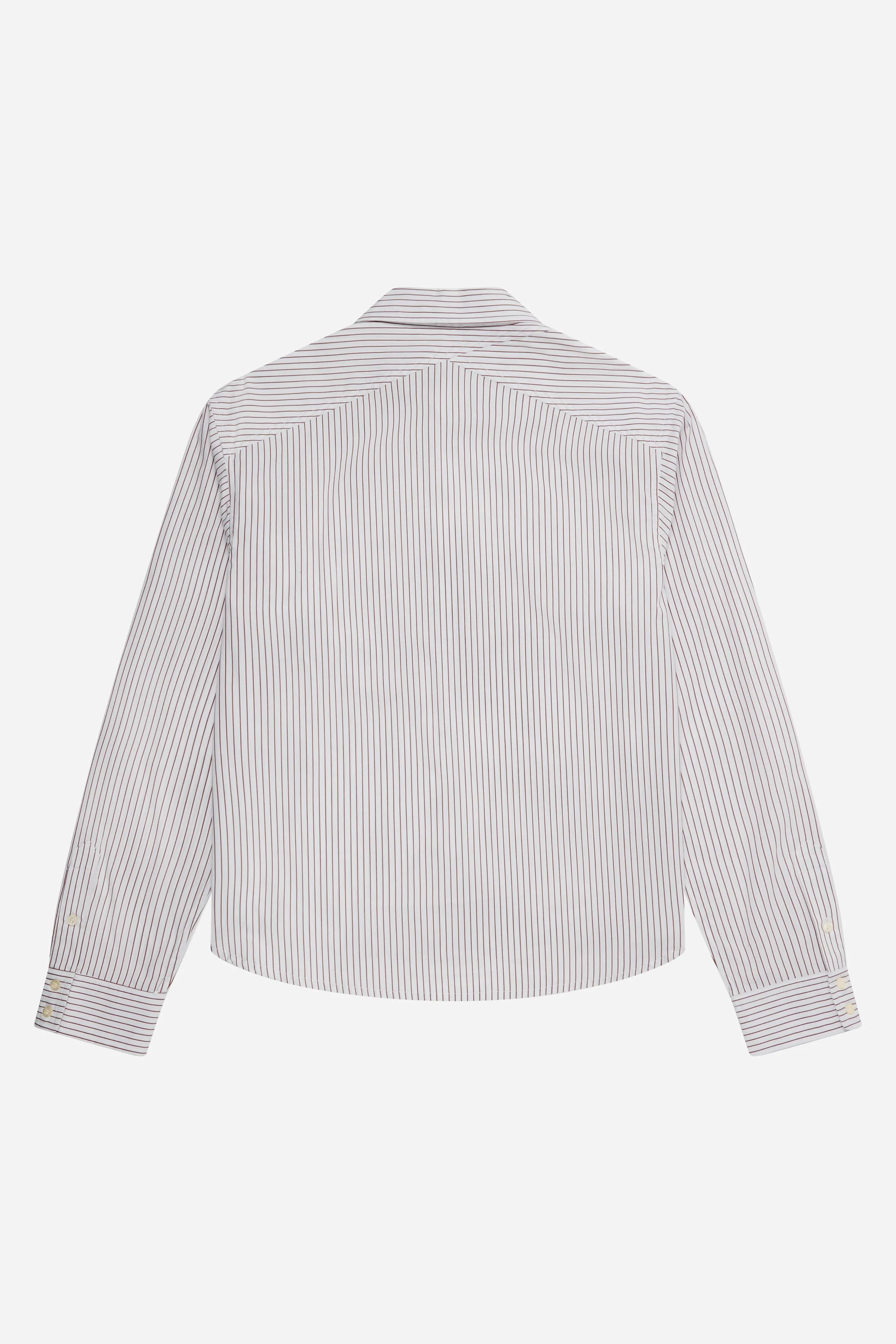 striped oxford shirt white/burg sold by about:blank product image thumbnail 5