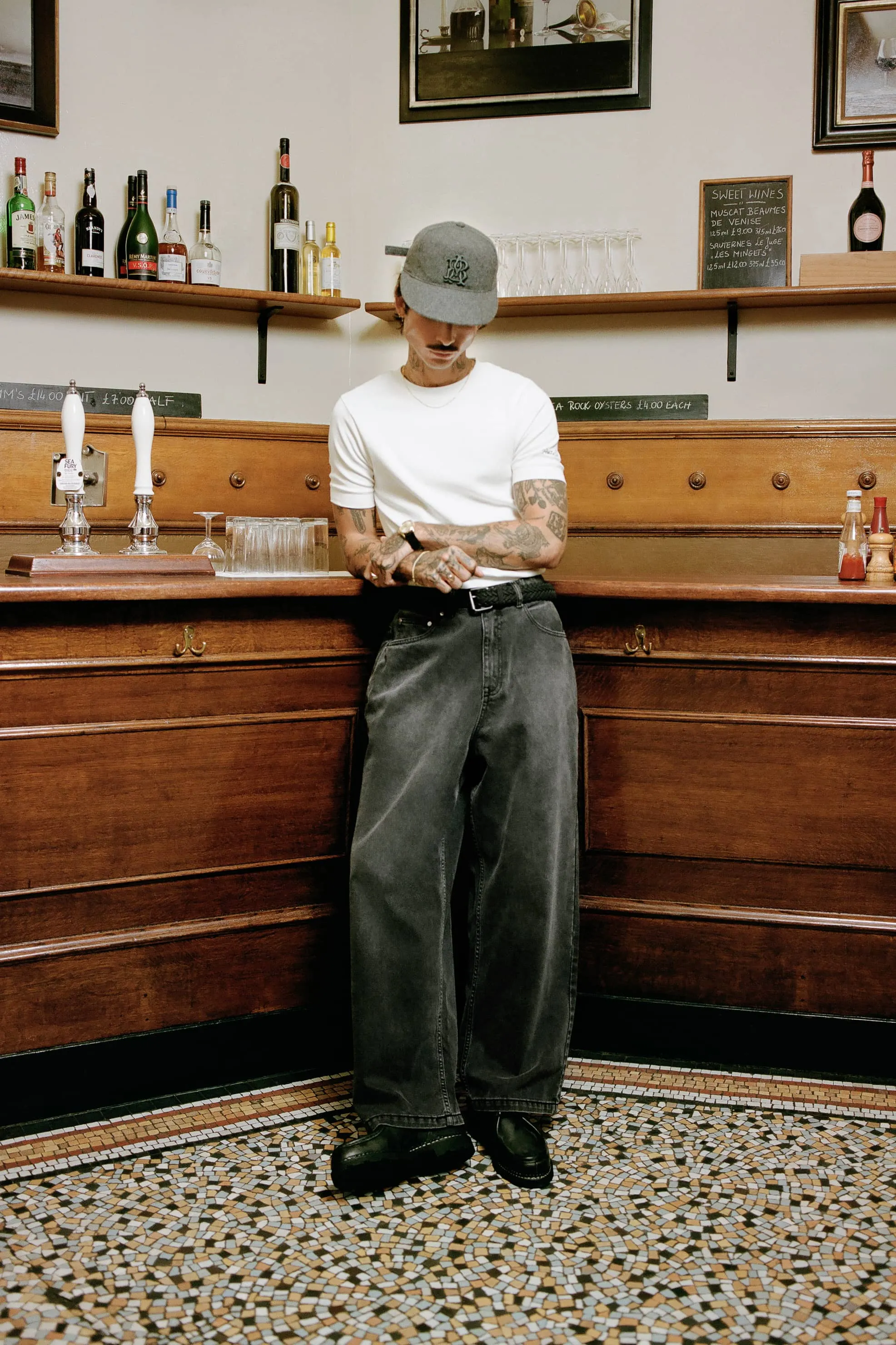 wide leg denim jean vintage black sold by about:blank product image thumbnail 3