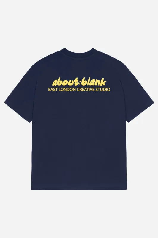 zev t-shirt navy/yellow made by about:blank