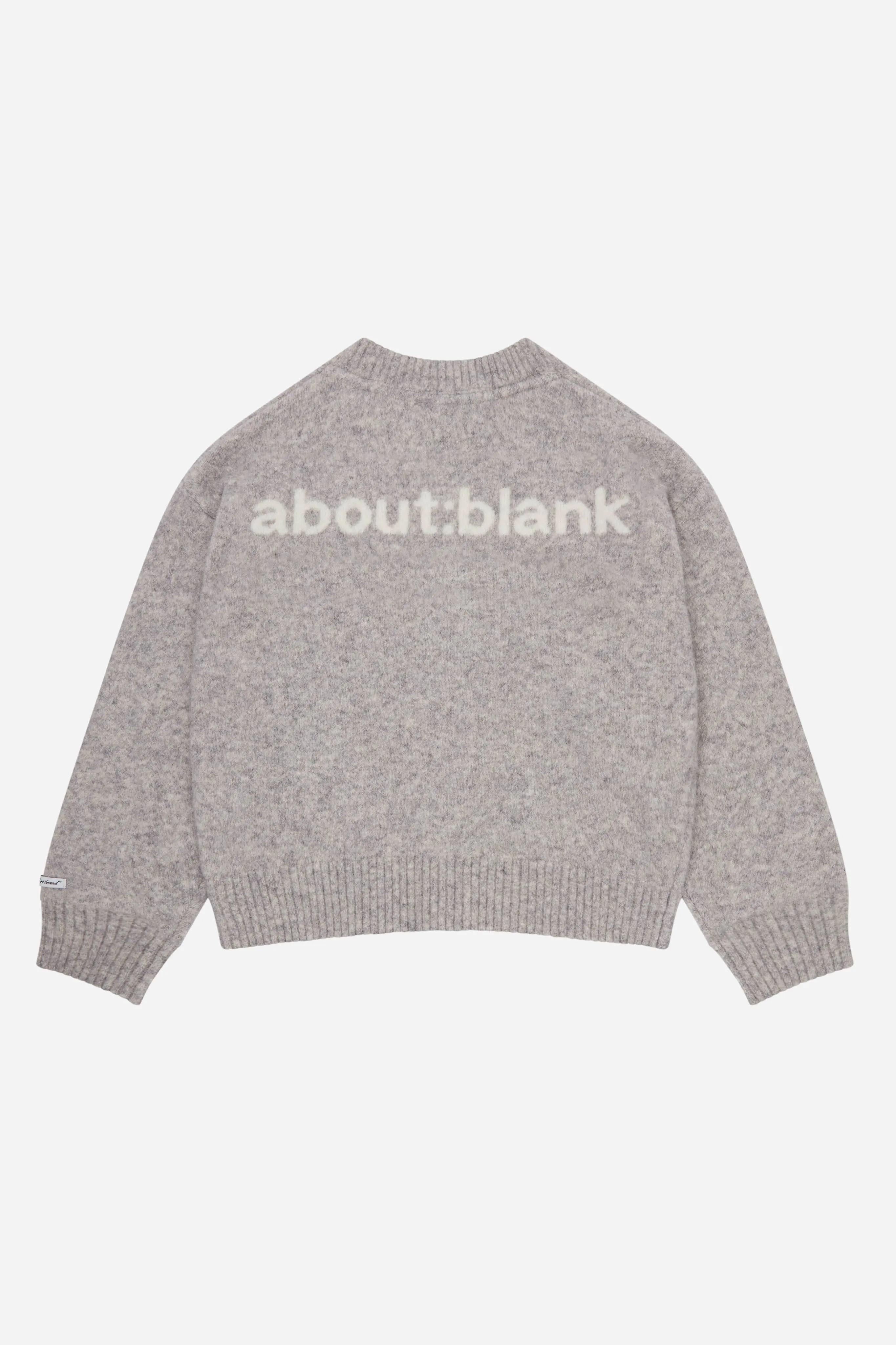 mohair knitted cardigan grey/ecru sold by about:blank