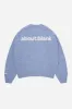 mohair knitted crewneck blue/ecru sold by about:blank
