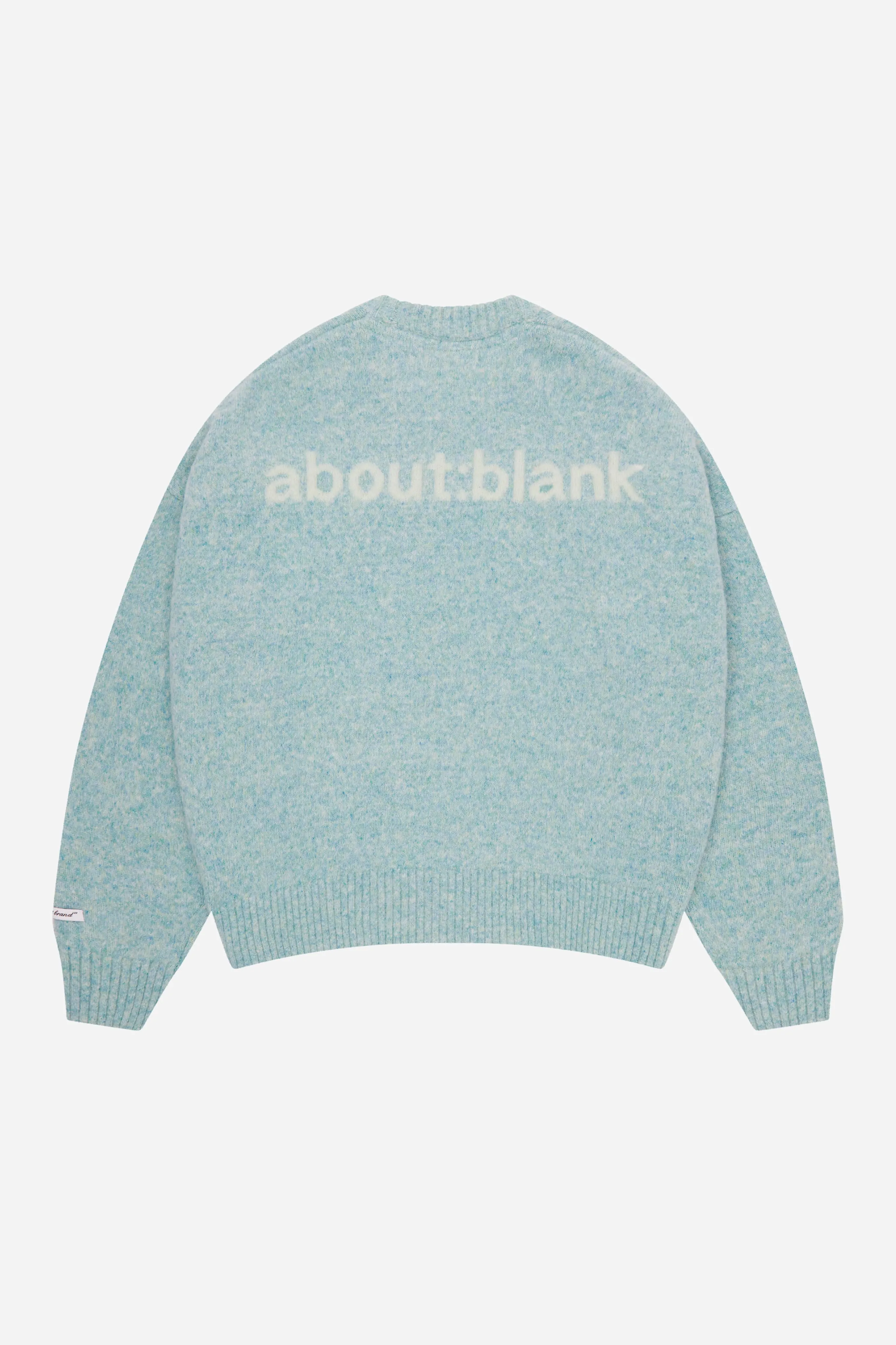 mohair knitted crewneck mint/ecru sold by about:blank