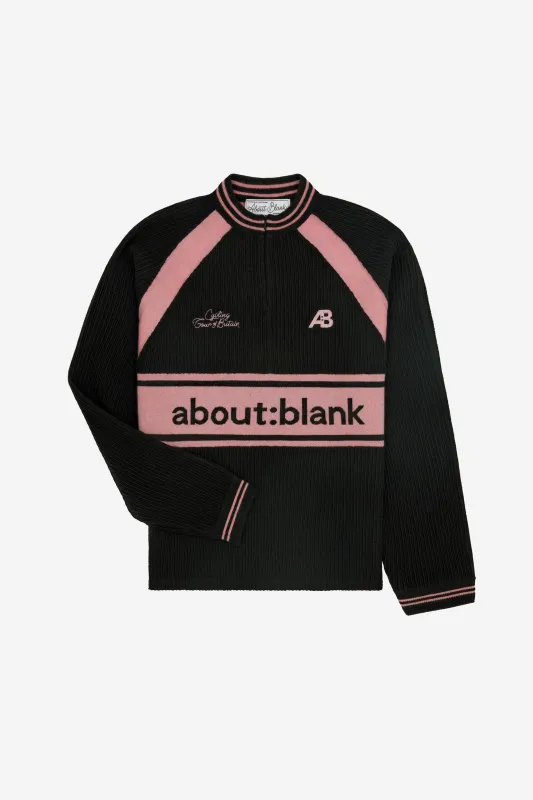 knitted cycling top black/pink sold by about:blank