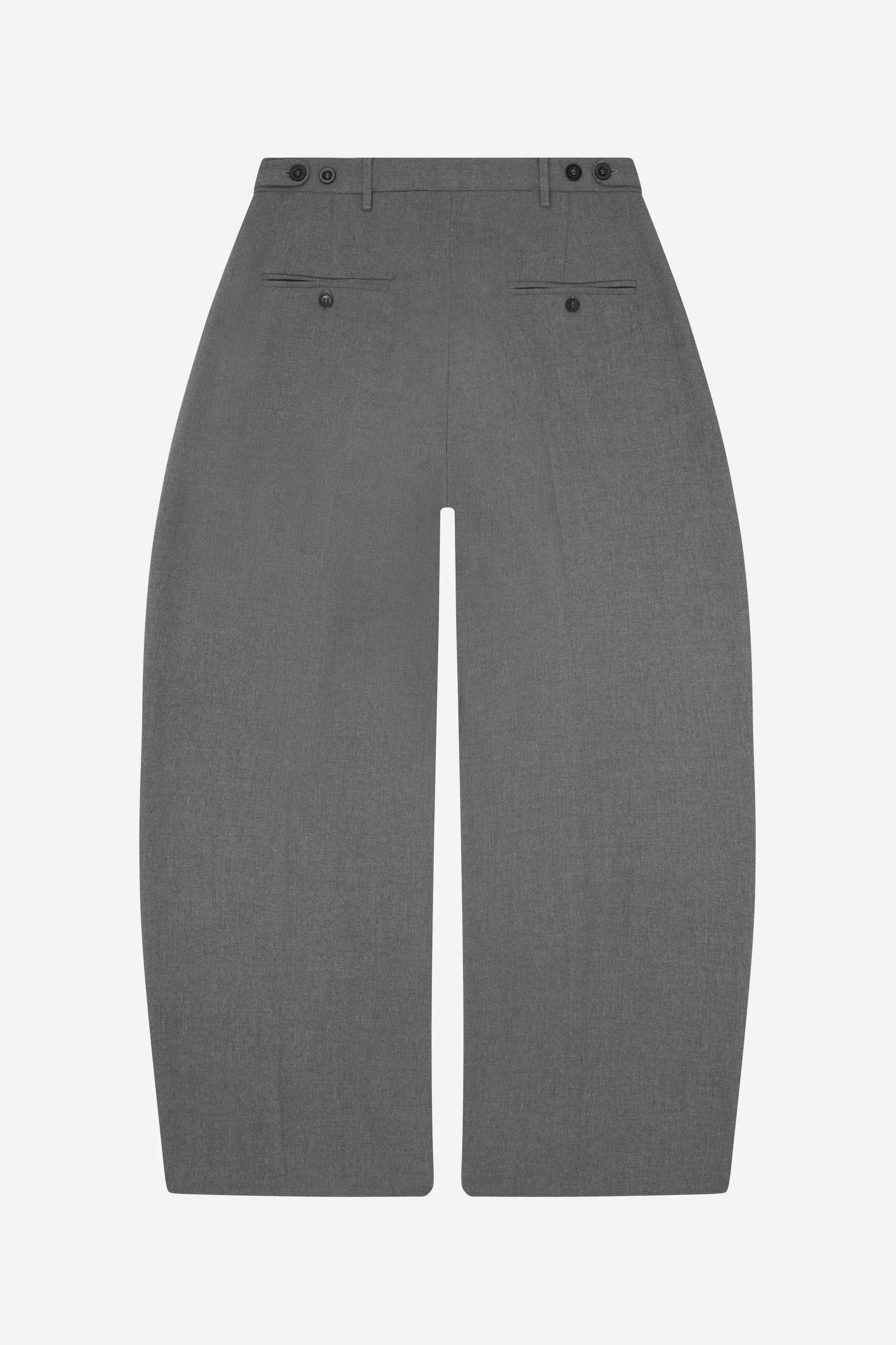 tailored wide leg trouser light grey sold by about:blank product image thumbnail 5