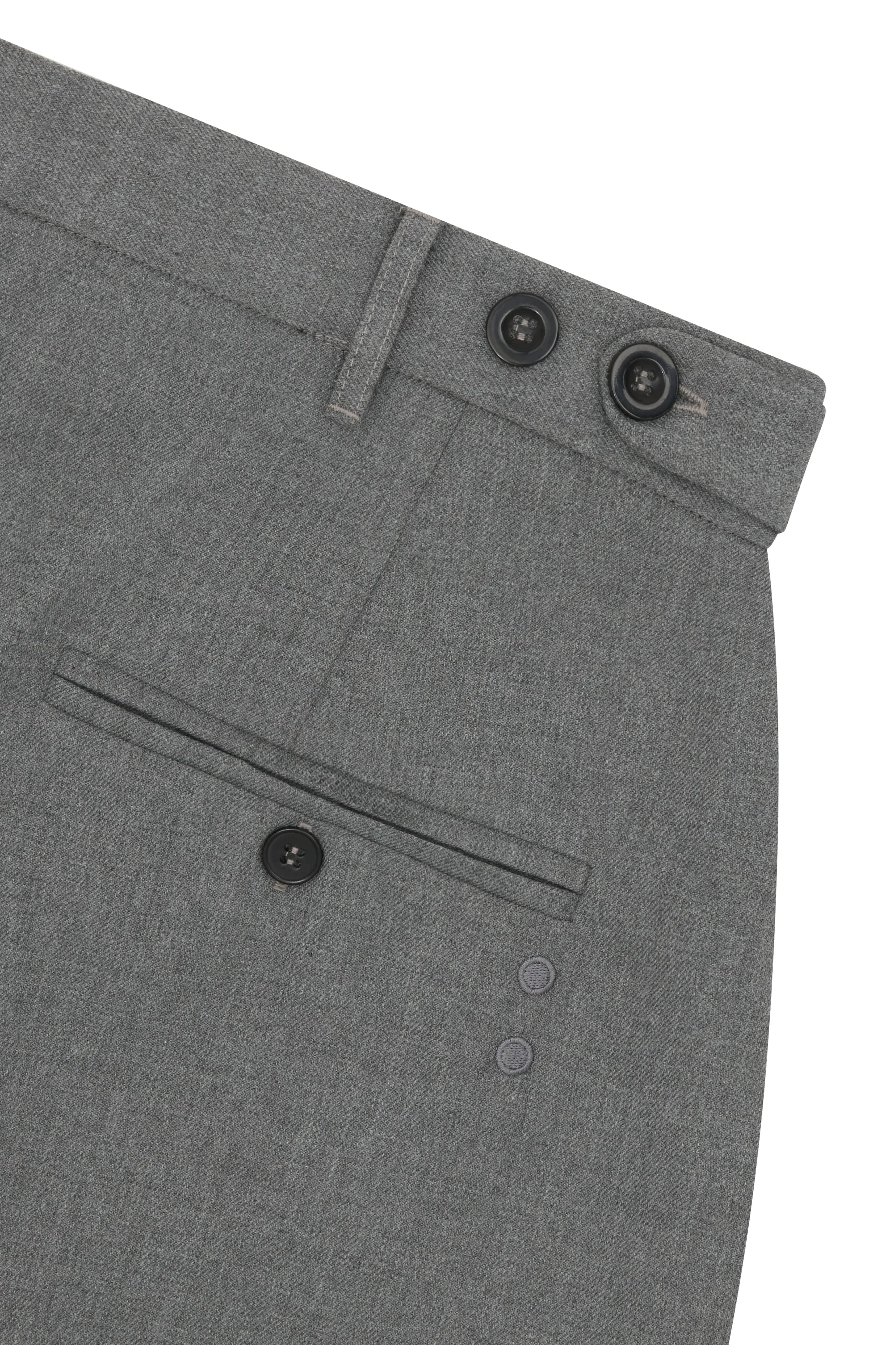 tailored wide leg trouser light grey sold by about:blank product image thumbnail 4