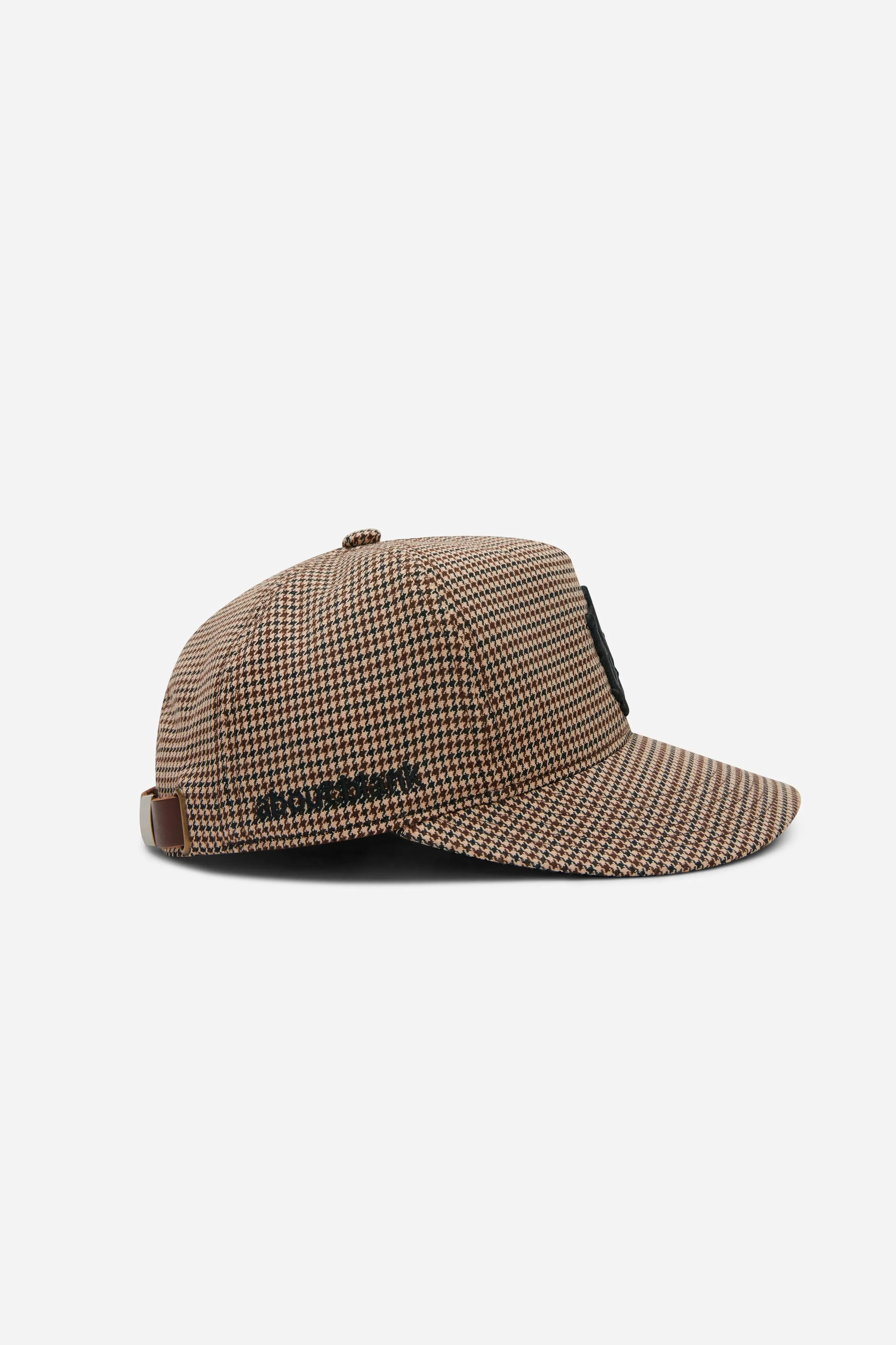 monogram wool cap puppytooth sold by about:blank