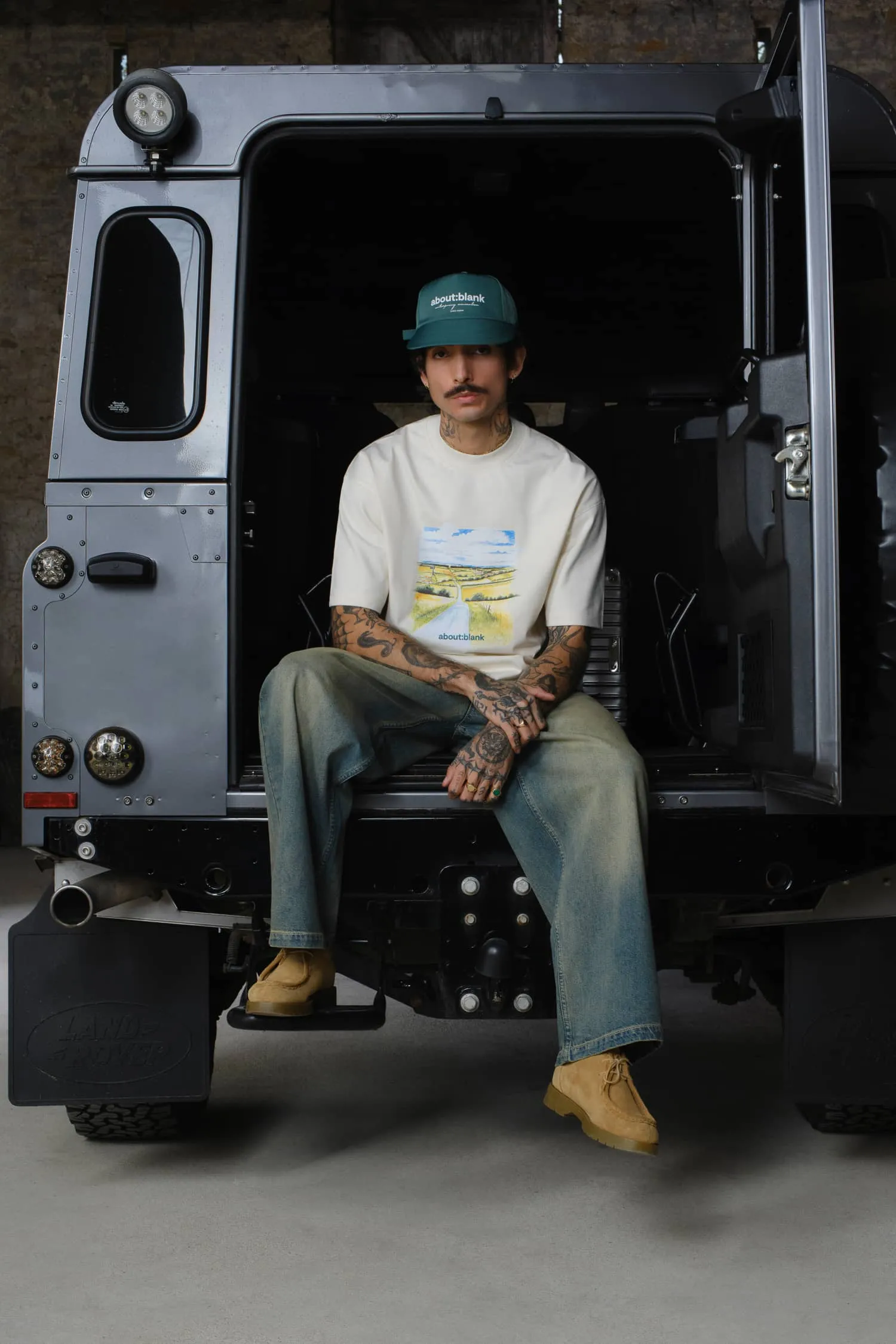 wide leg denim jean dirty wash sold by about:blank product image thumbnail 5