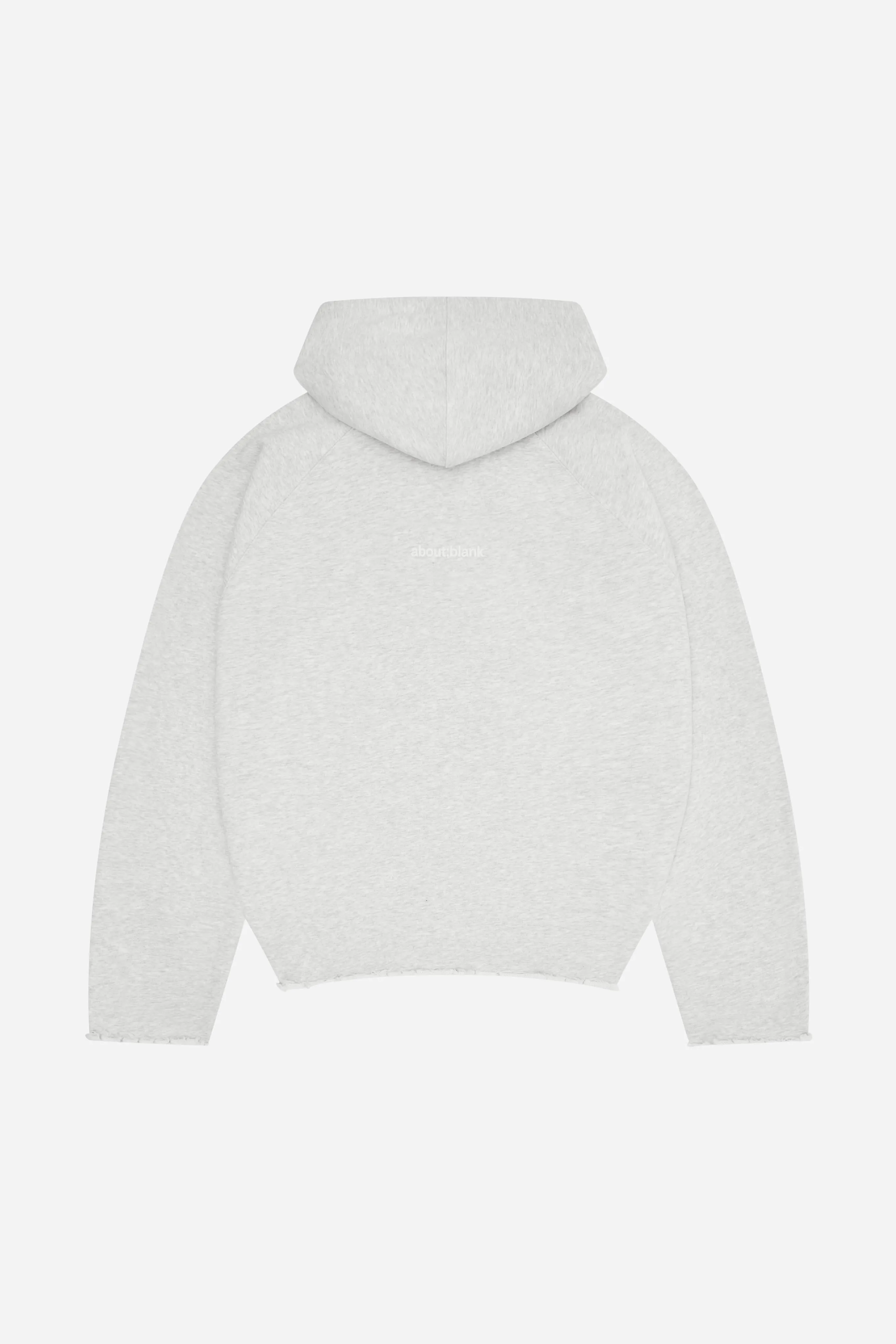 monogram cut off hoodie grey marl sold by about:blank product image thumbnail 4