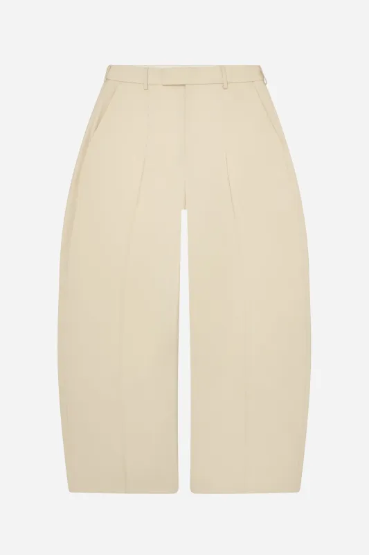 tailored wide leg trouser ecru sold by about:blank