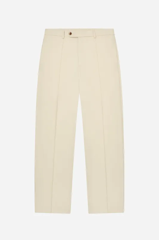 everyday pleated trouser ecru sold by about:blank