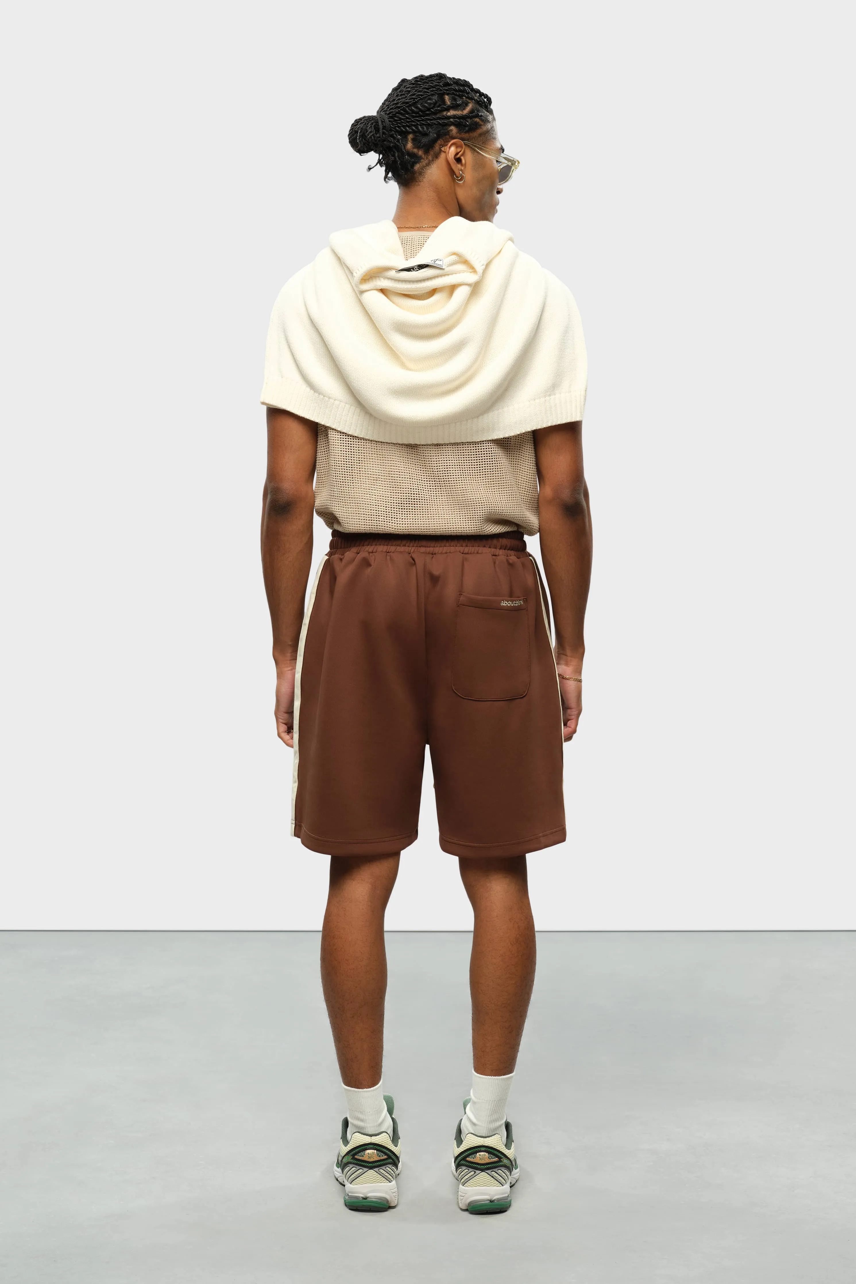 monogram track short brown/ecru sold by about:blank product image thumbnail 3