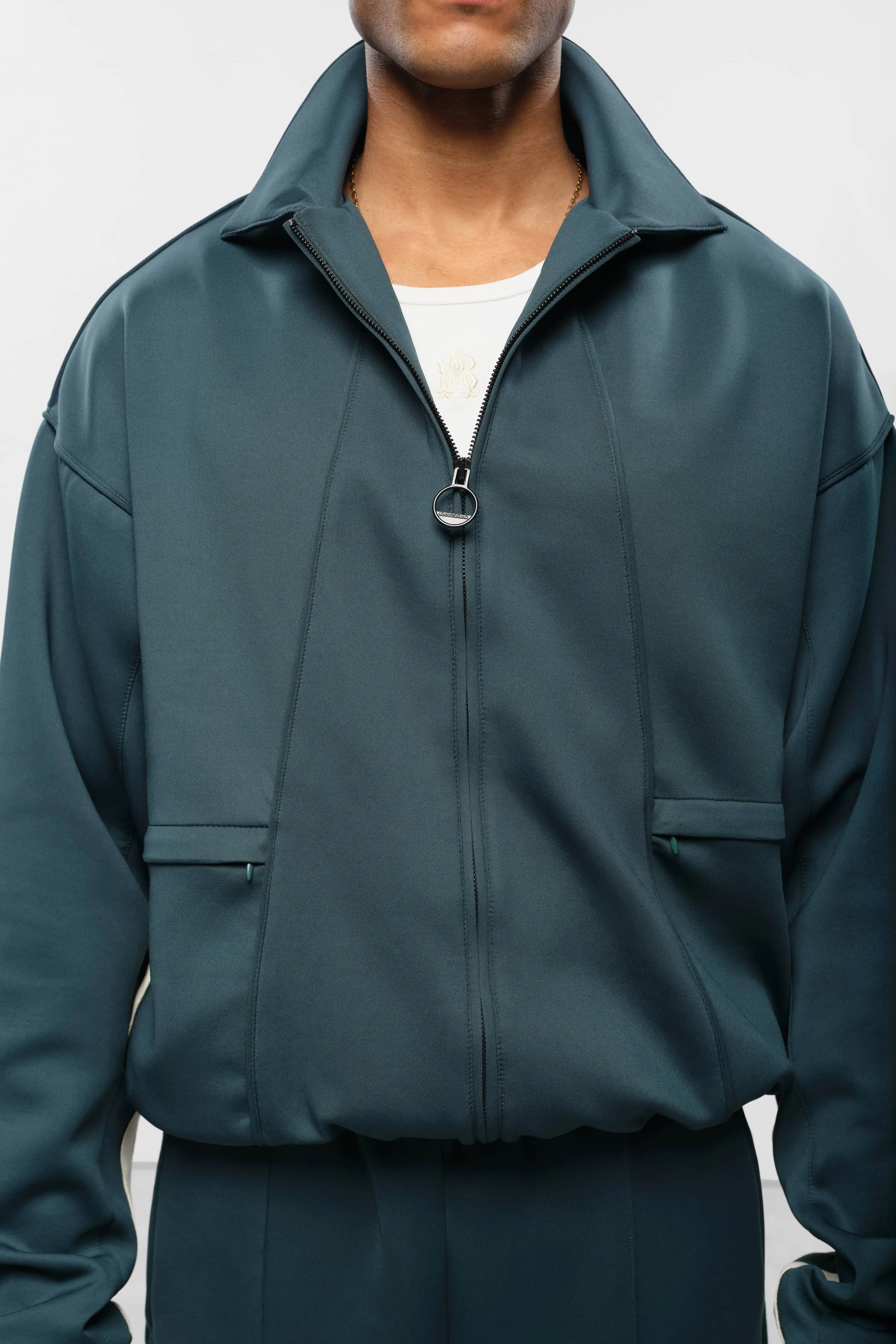 monogram track jacket epsom green/ecru sold by about:blank product image thumbnail 5
