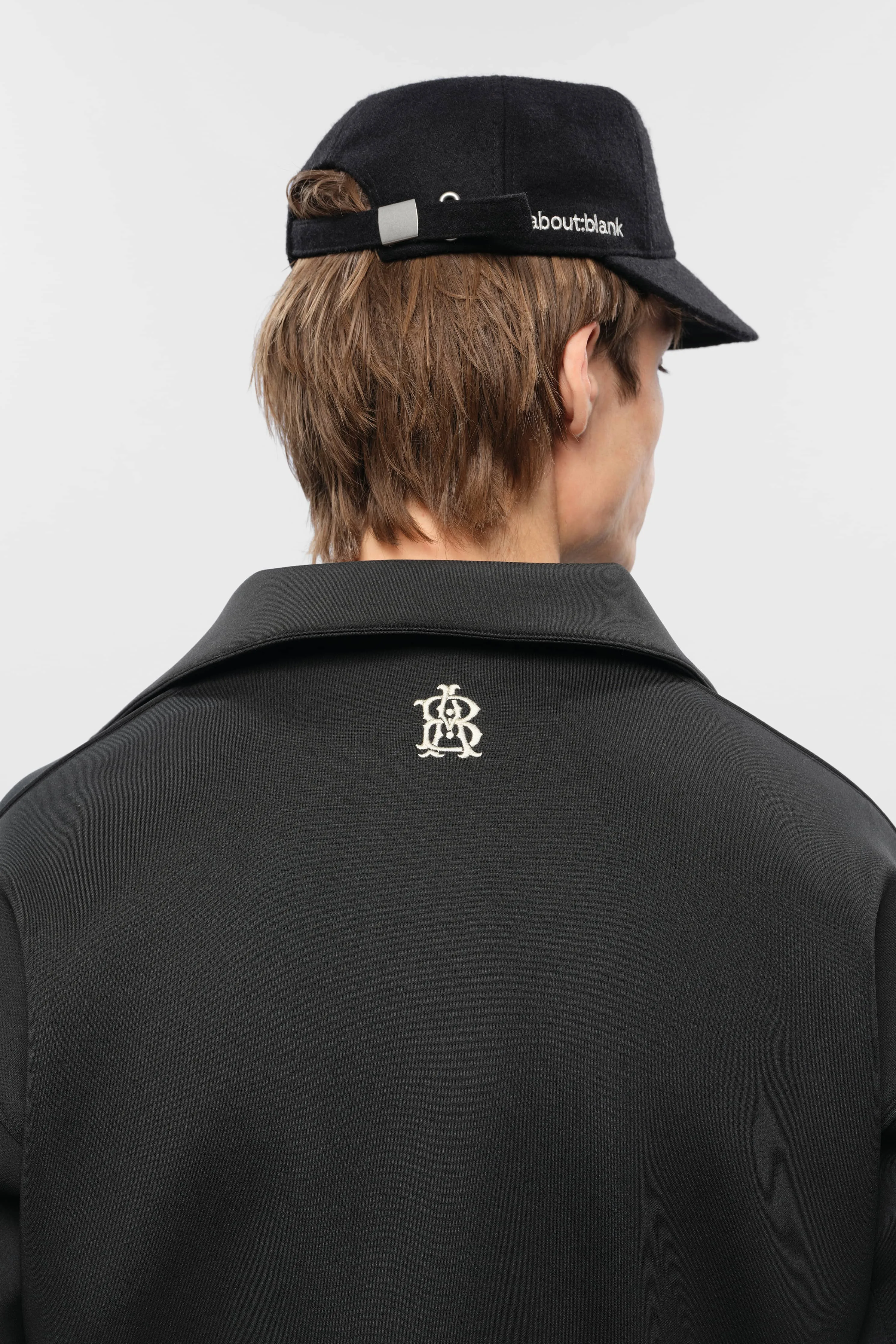 monogram track jacket black/ecru sold by about:blank product image thumbnail 4