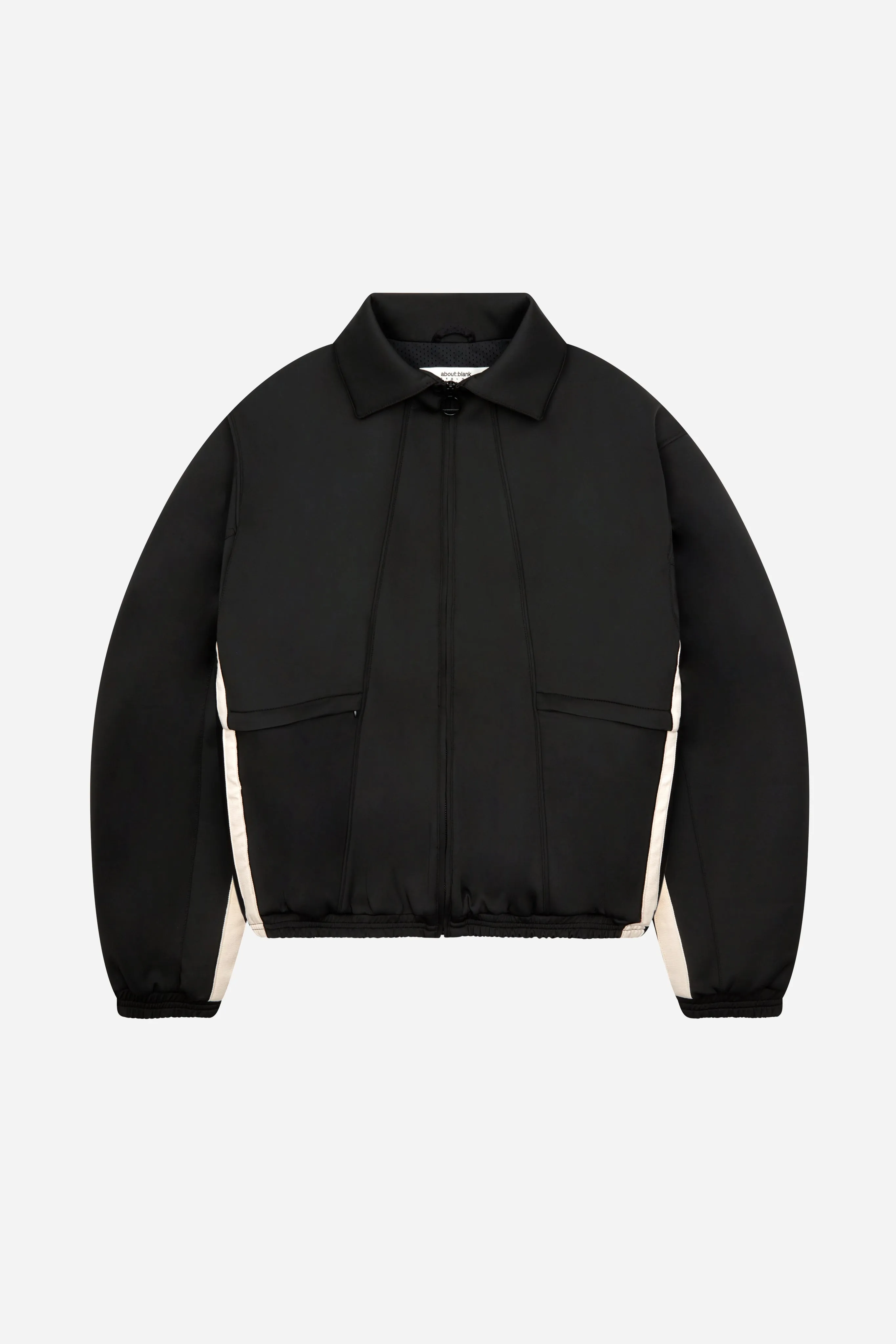 monogram track jacket black/ecru sold by about:blank