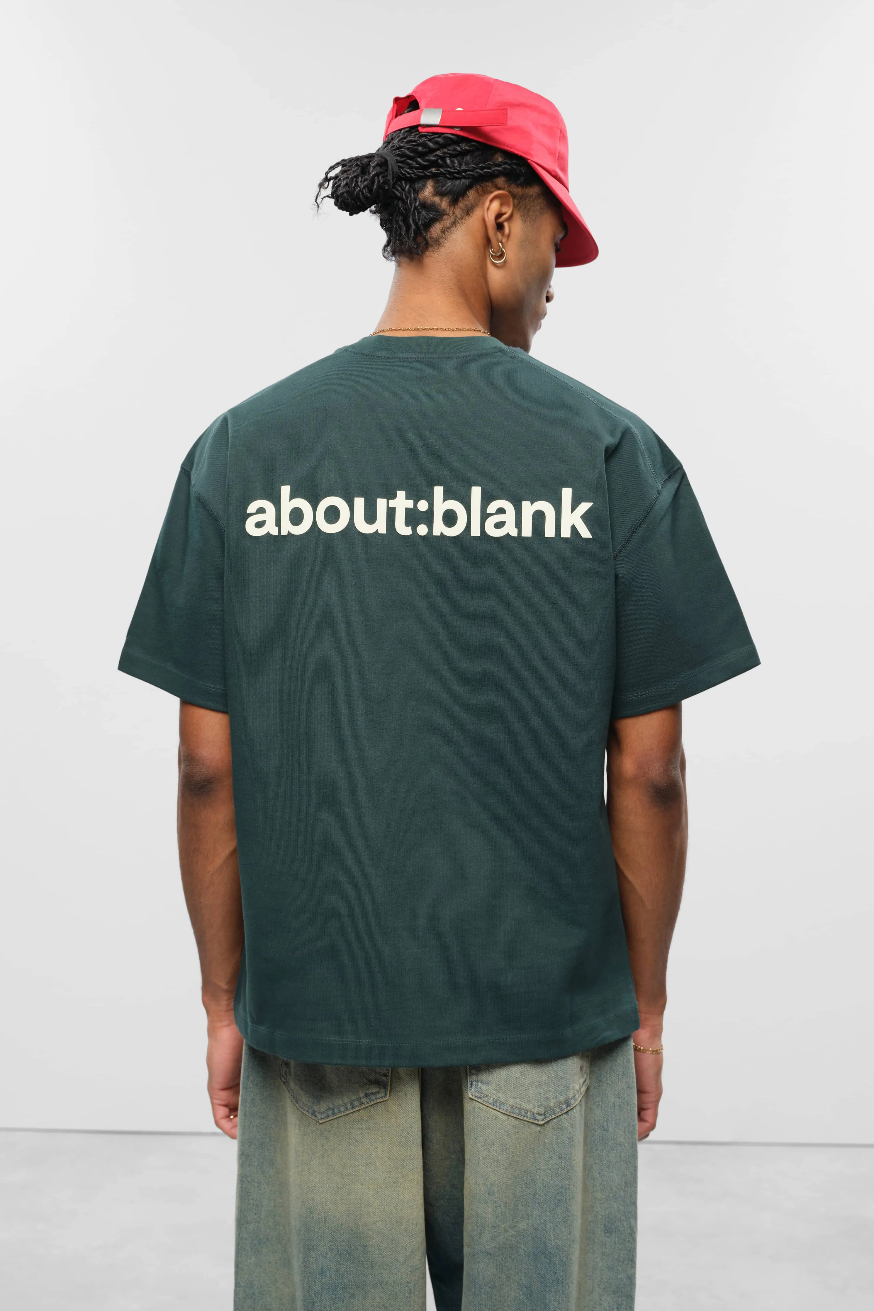 reverse t-shirt epsom green/ecru sold by about:blank product image thumbnail 4