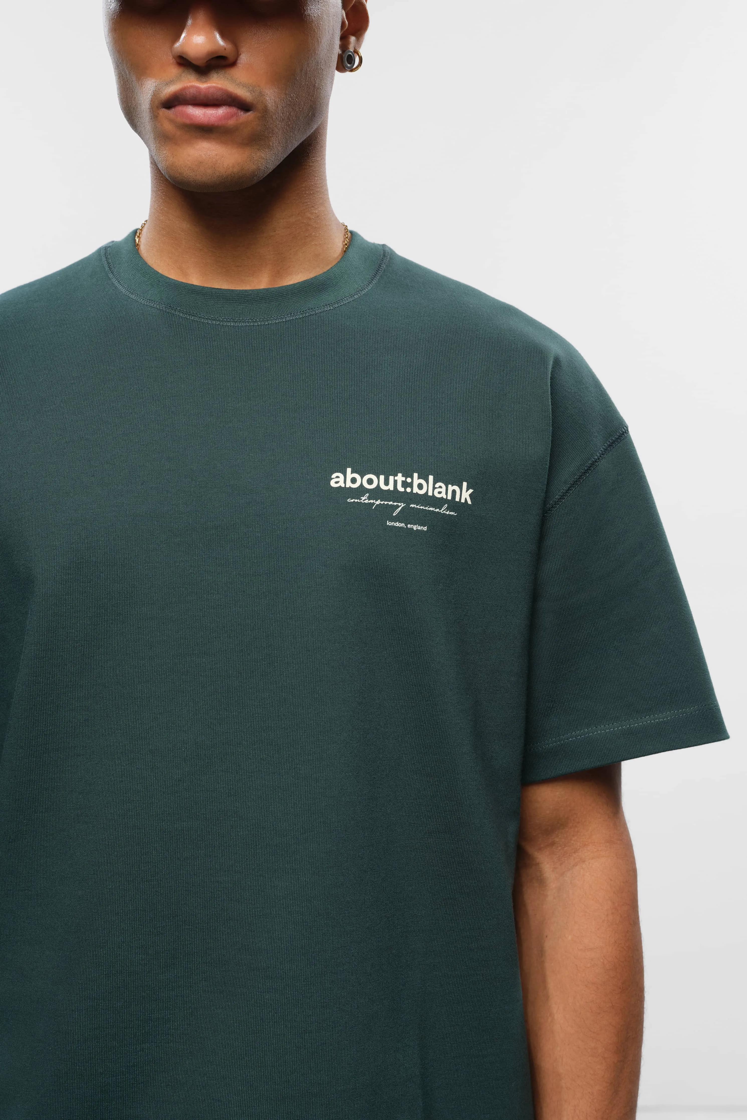 reverse t-shirt epsom green/ecru sold by about:blank product image thumbnail 5