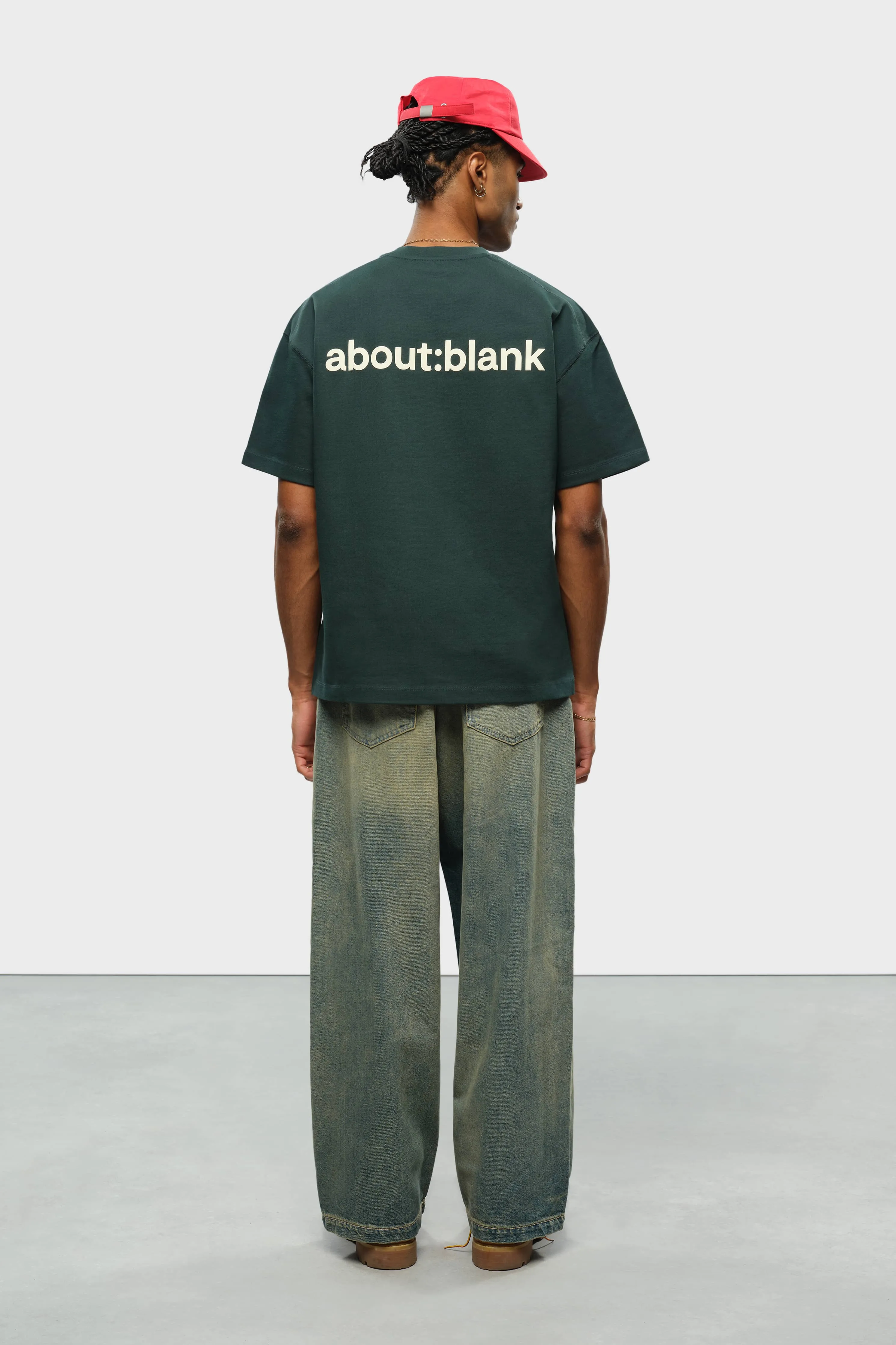 reverse t-shirt epsom green/ecru sold by about:blank product image thumbnail 3