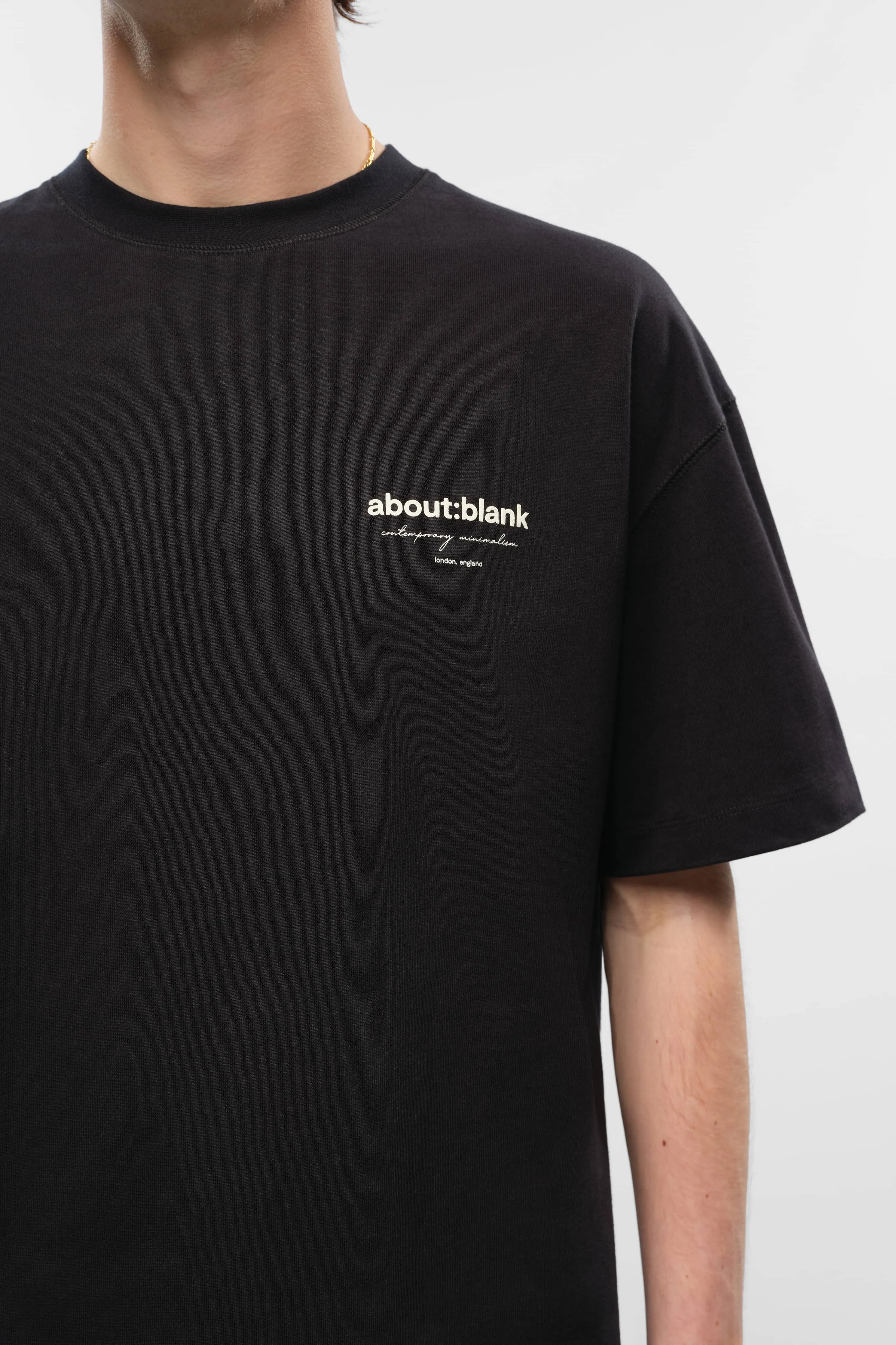 reverse t-shirt black/ecru sold by about:blank product image thumbnail 5