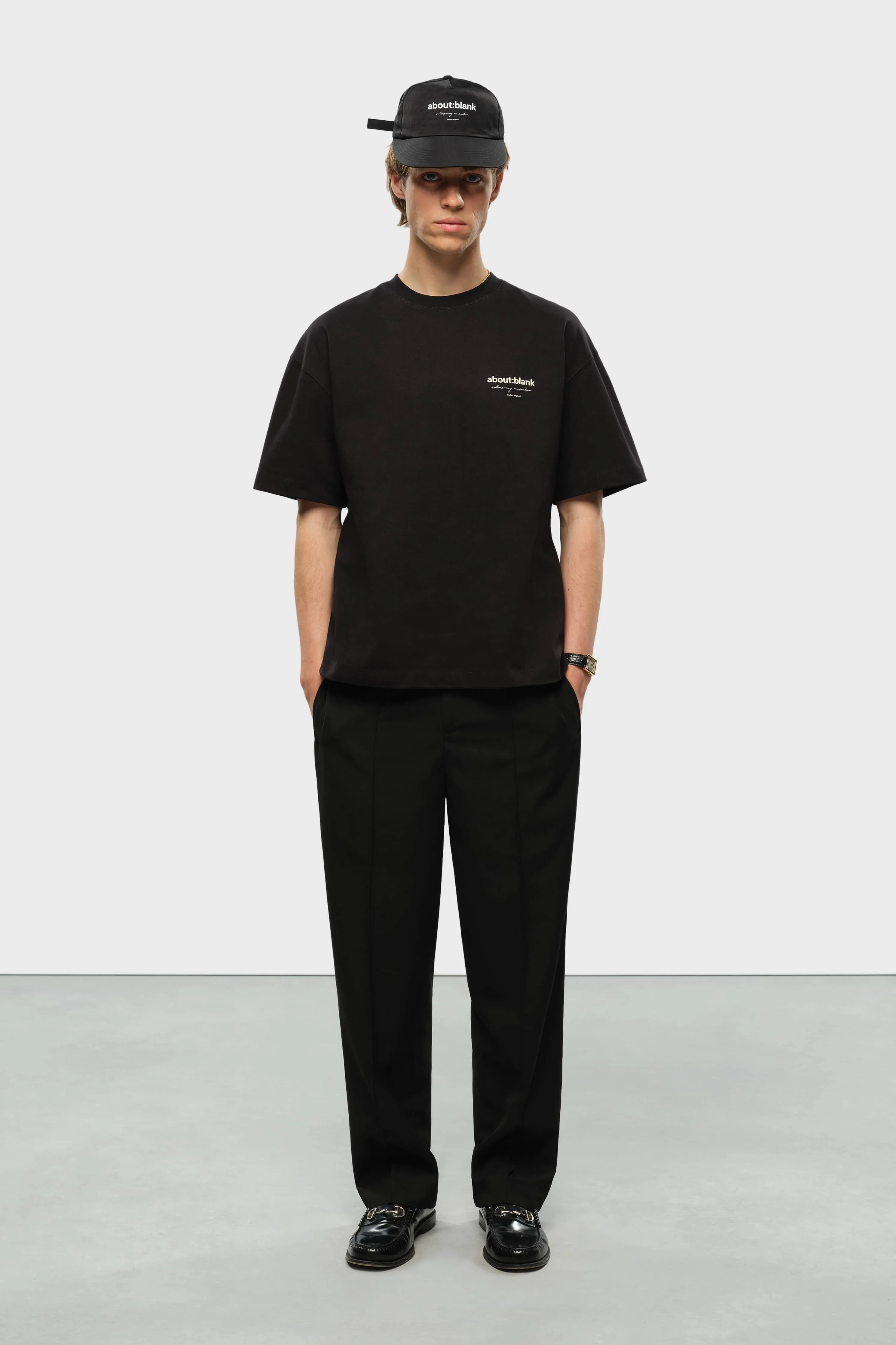 reverse t-shirt black/ecru sold by about:blank product image thumbnail 2