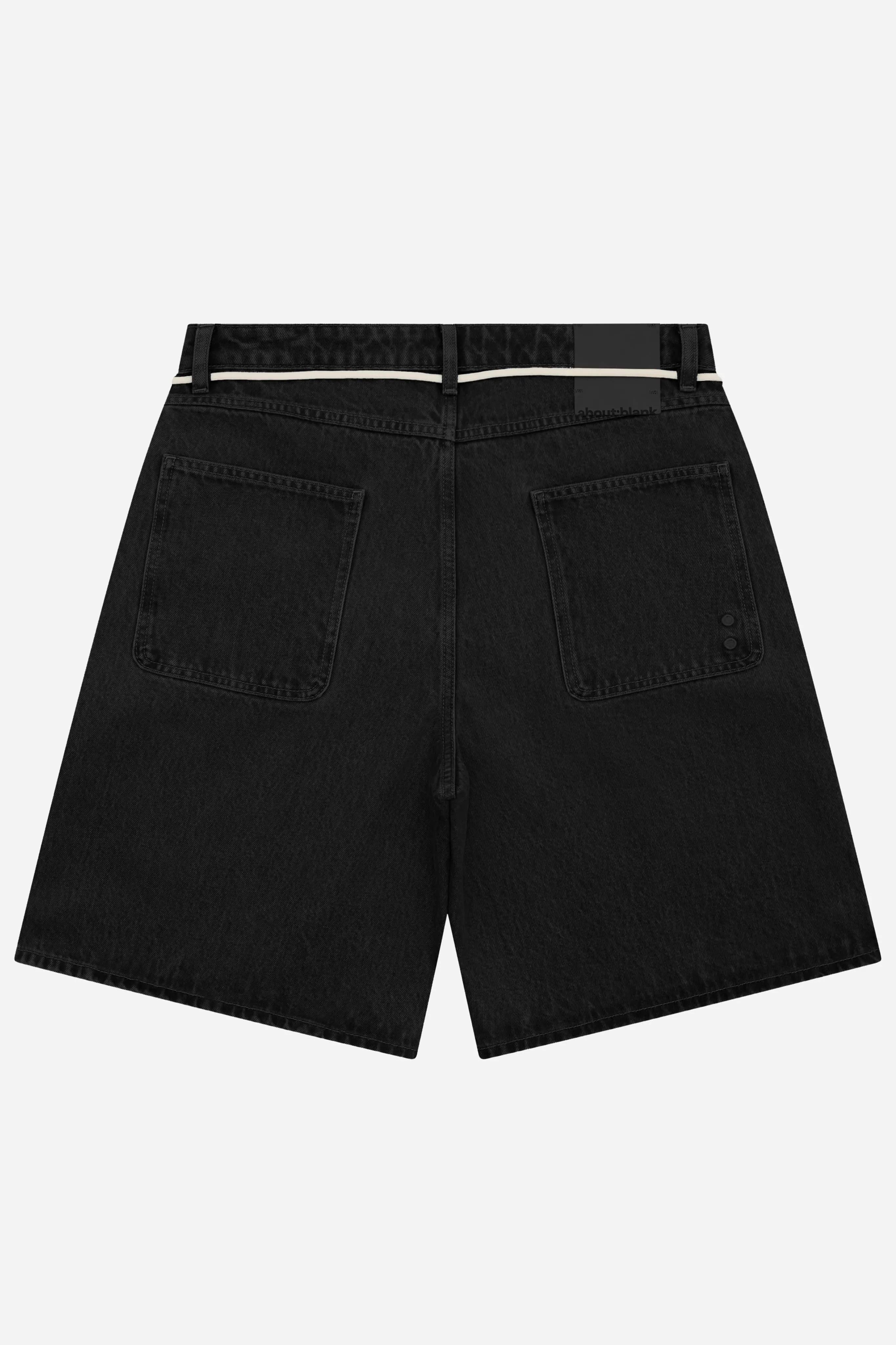 wide denim short vintage black sold by about:blank product image thumbnail 5