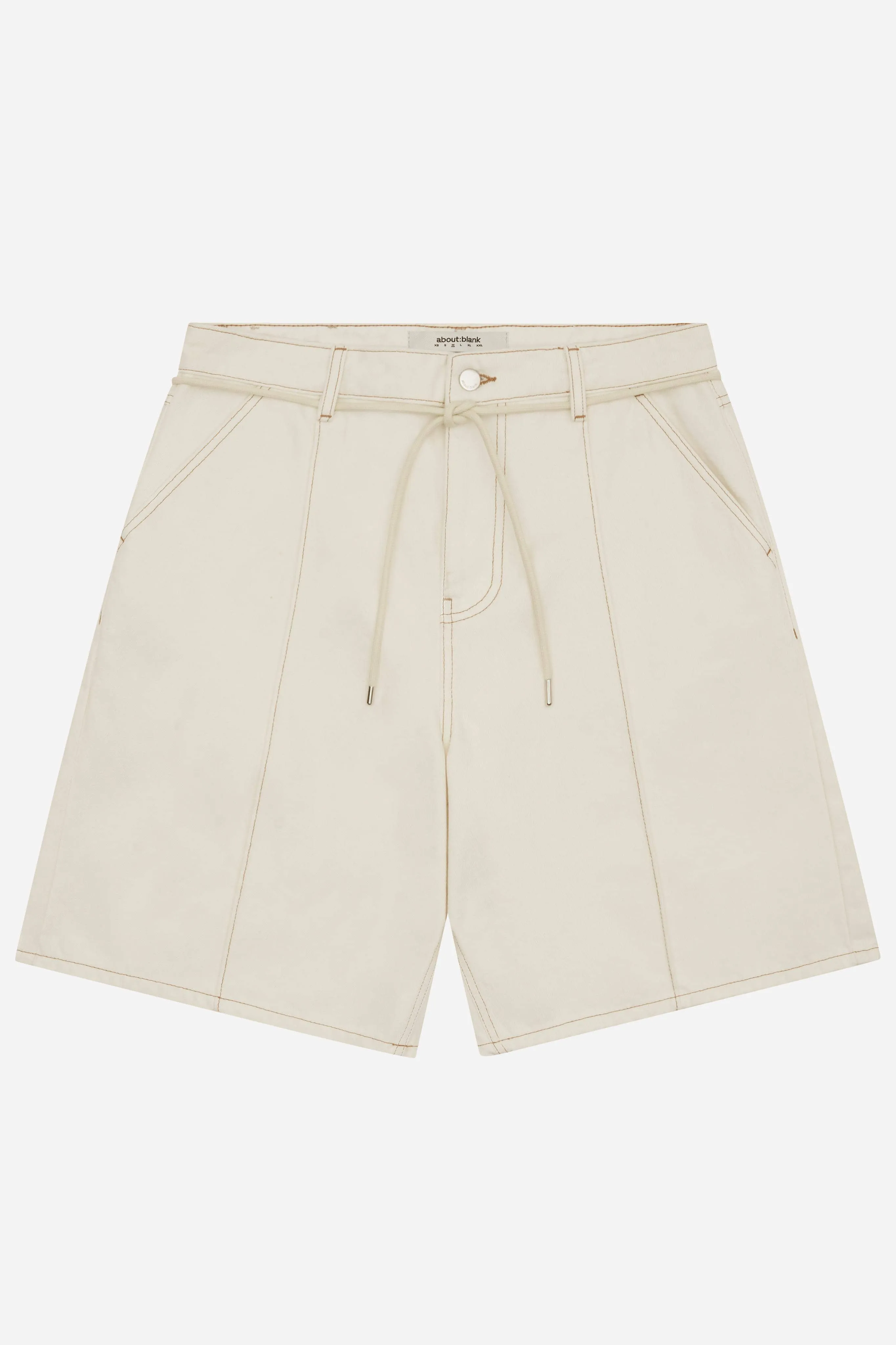 wide denim short ecru sold by about:blank