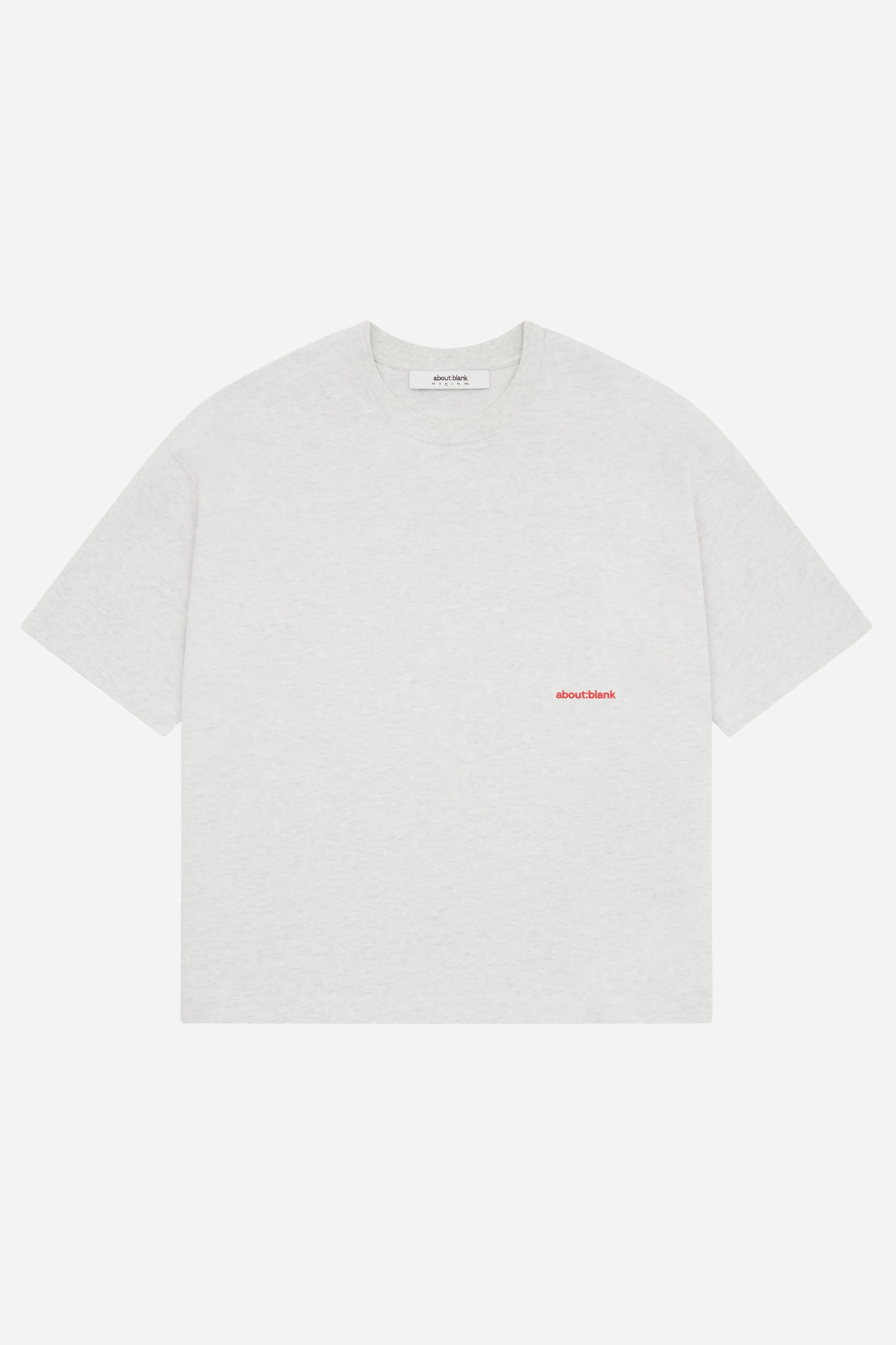 box t-shirt grey marl/red sold by about:blank product image thumbnail 4