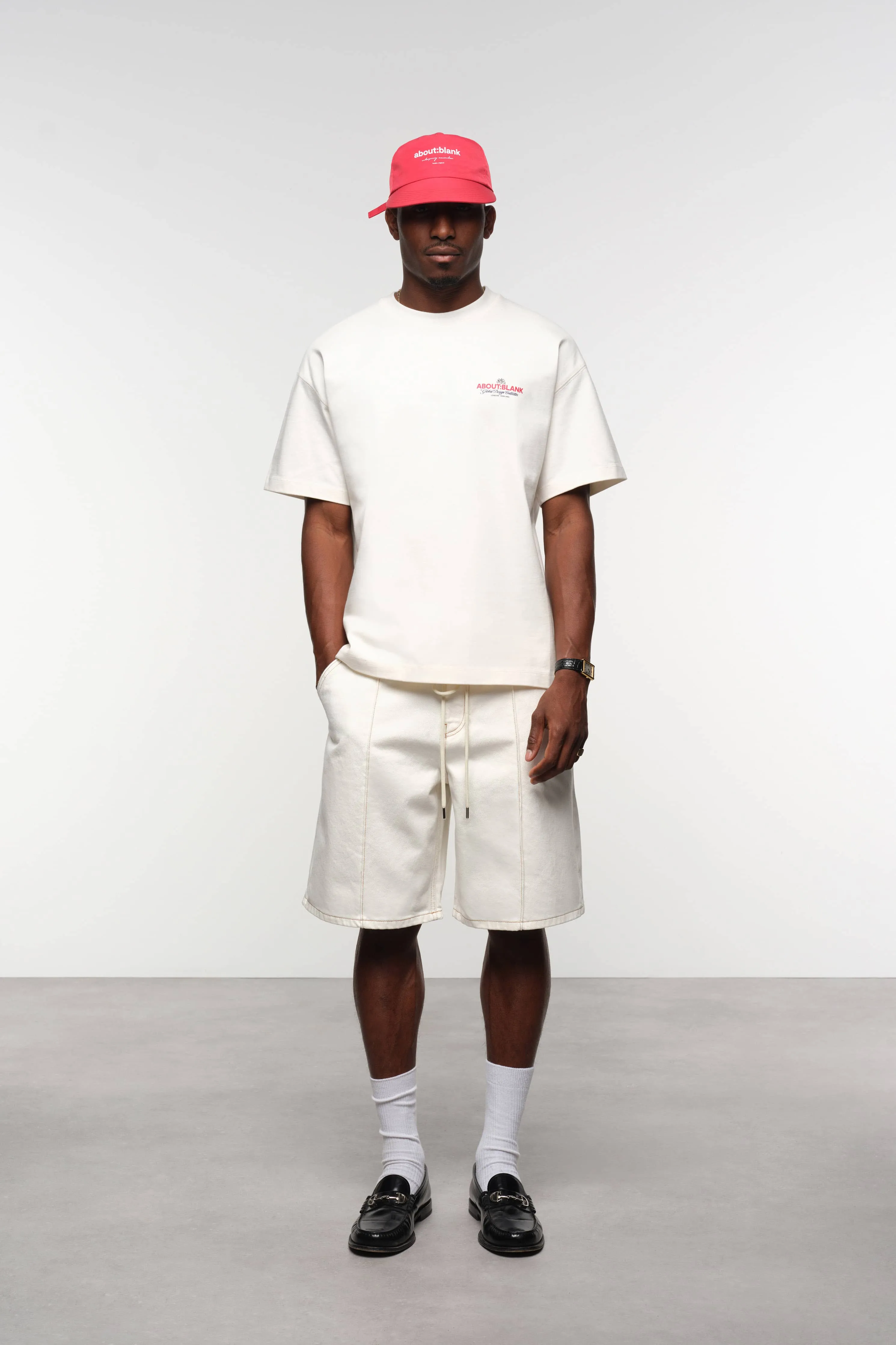blazon t-shirt oat/red/black sold by about:blank product image thumbnail 2