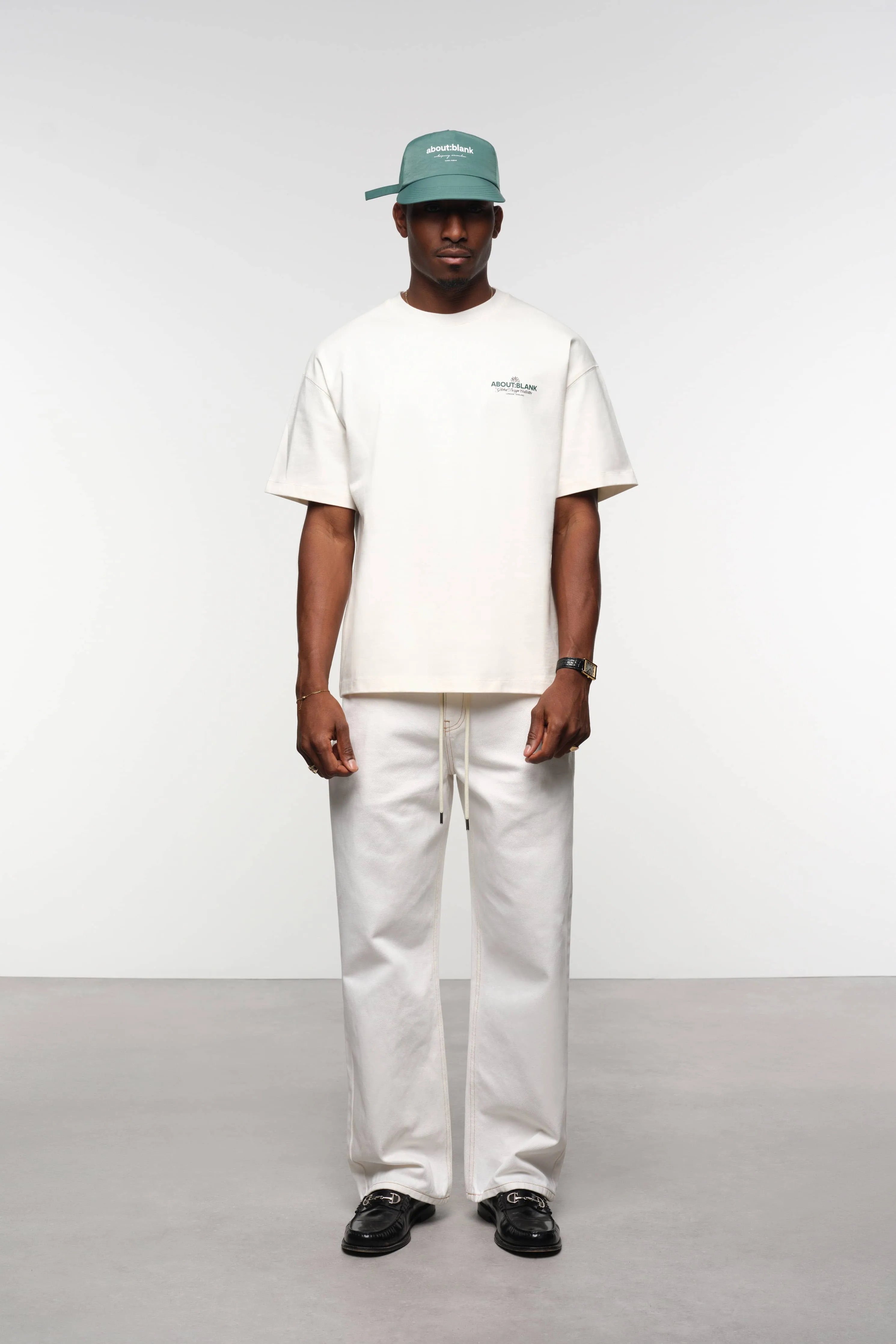 blazon t-shirt oat/epsom green/black sold by about:blank product image thumbnail 2