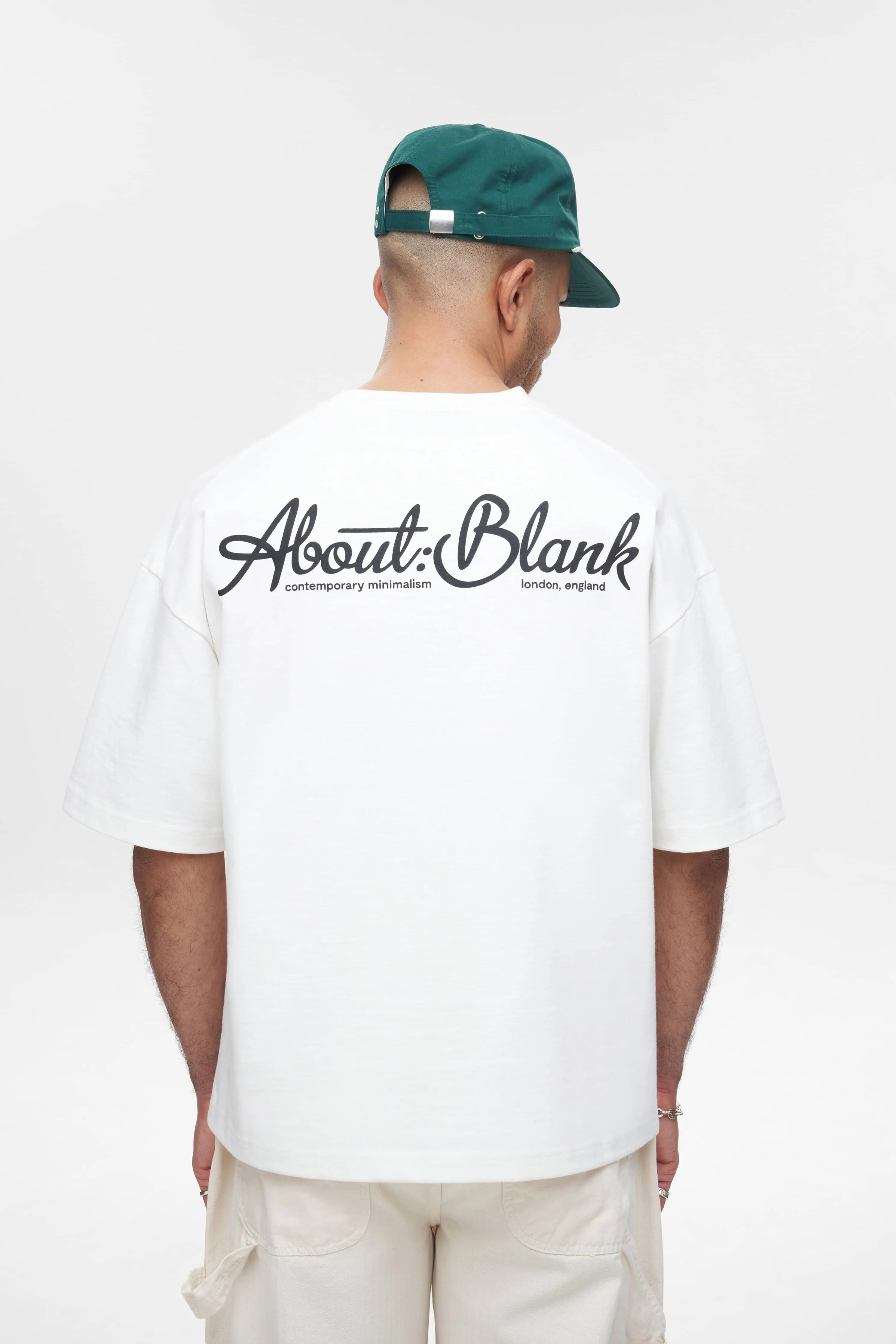 banner t-shirt oat/black sold by about:blank product image thumbnail 4