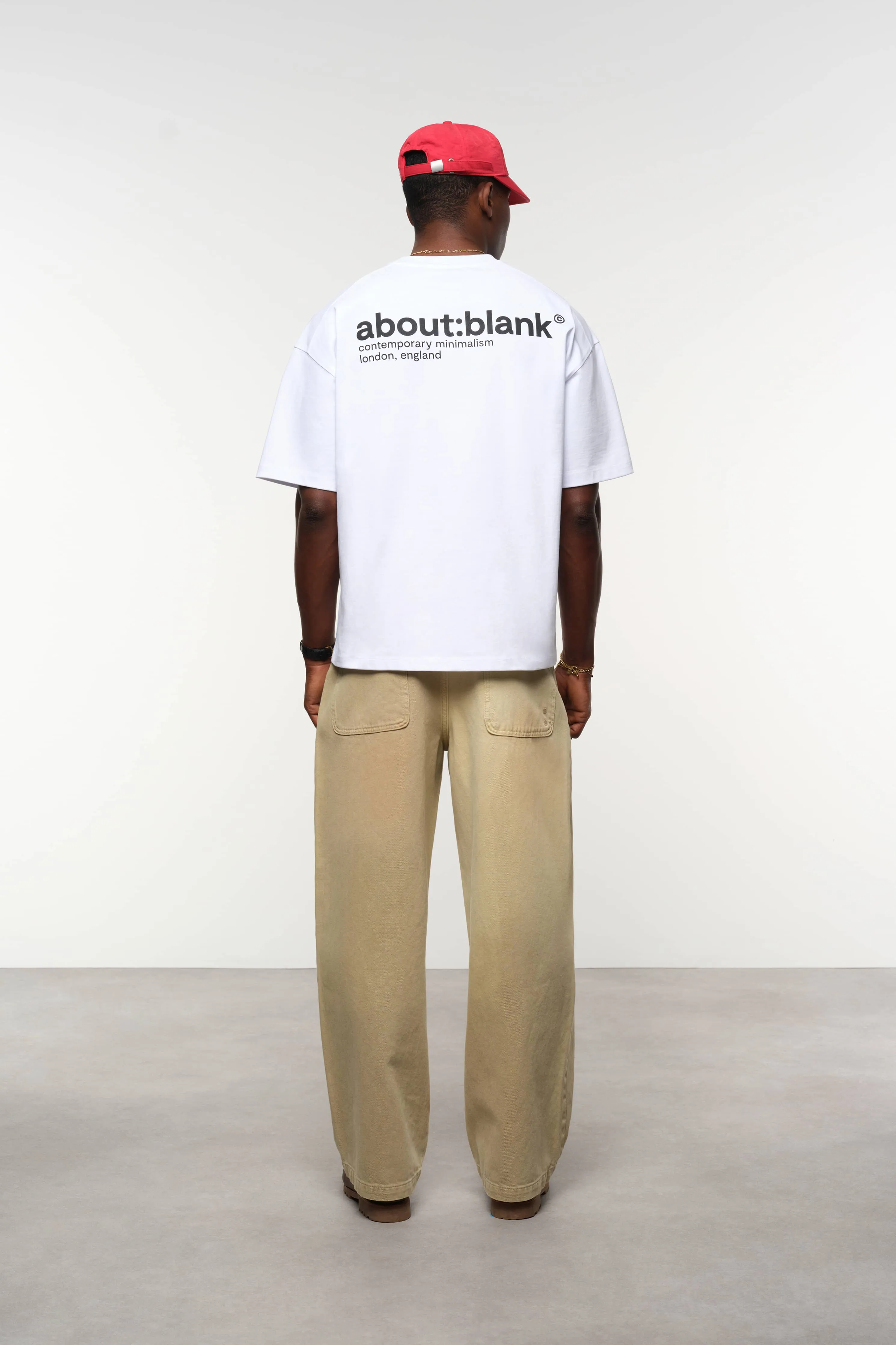 collection t-shirt white/black sold by about:blank product image thumbnail 3