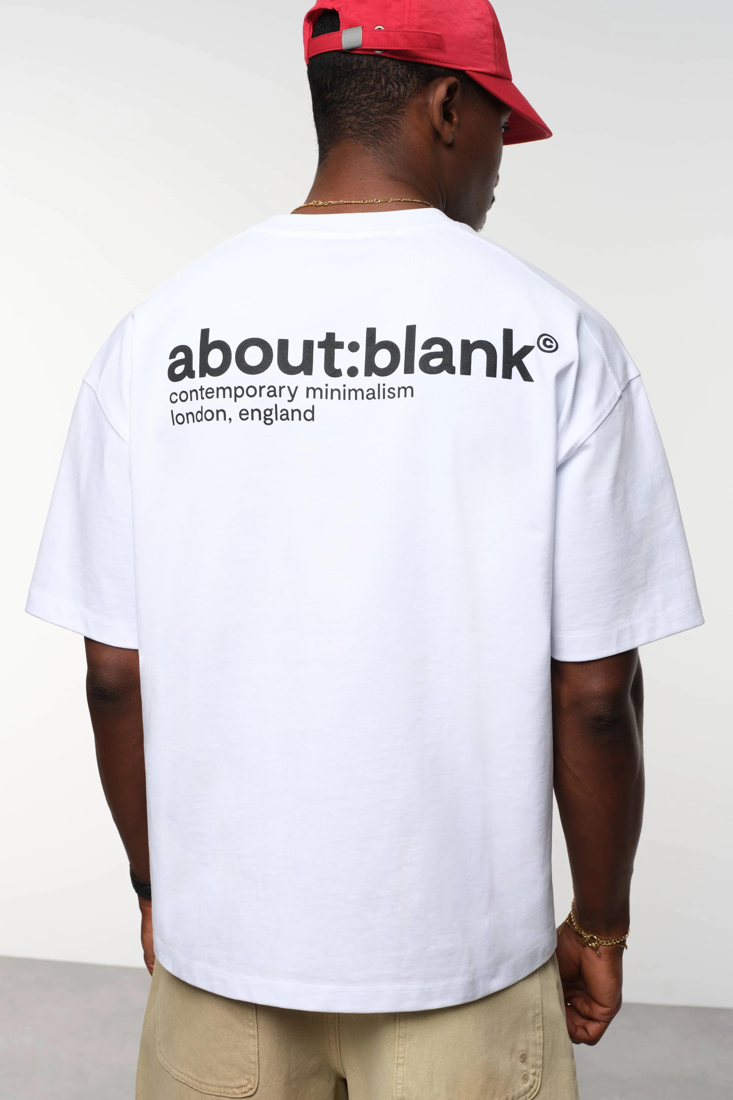 collection t-shirt white/black sold by about:blank product image thumbnail 5