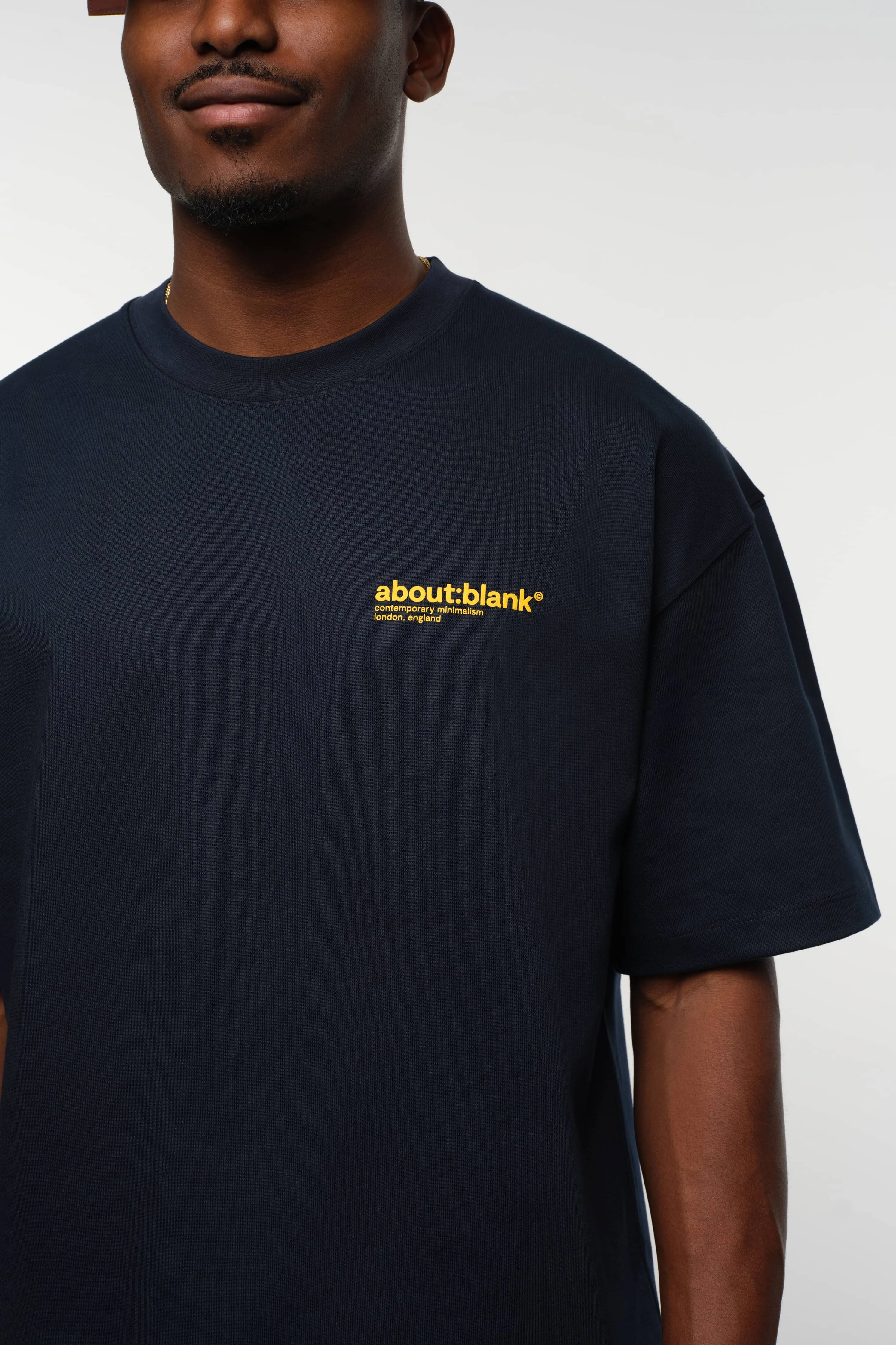 collection t-shirt navy/yellow sold by about:blank product image thumbnail 5