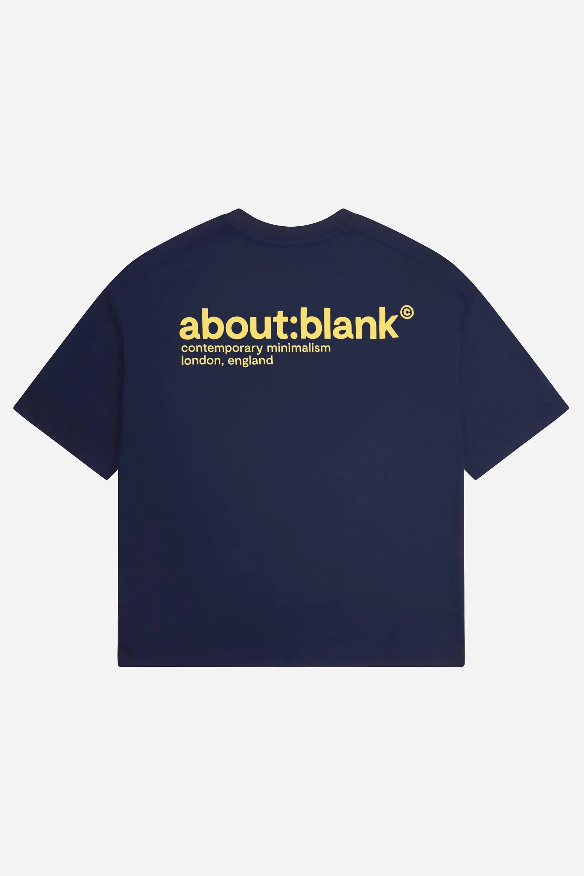 collection t-shirt navy/yellow sold by about:blank
