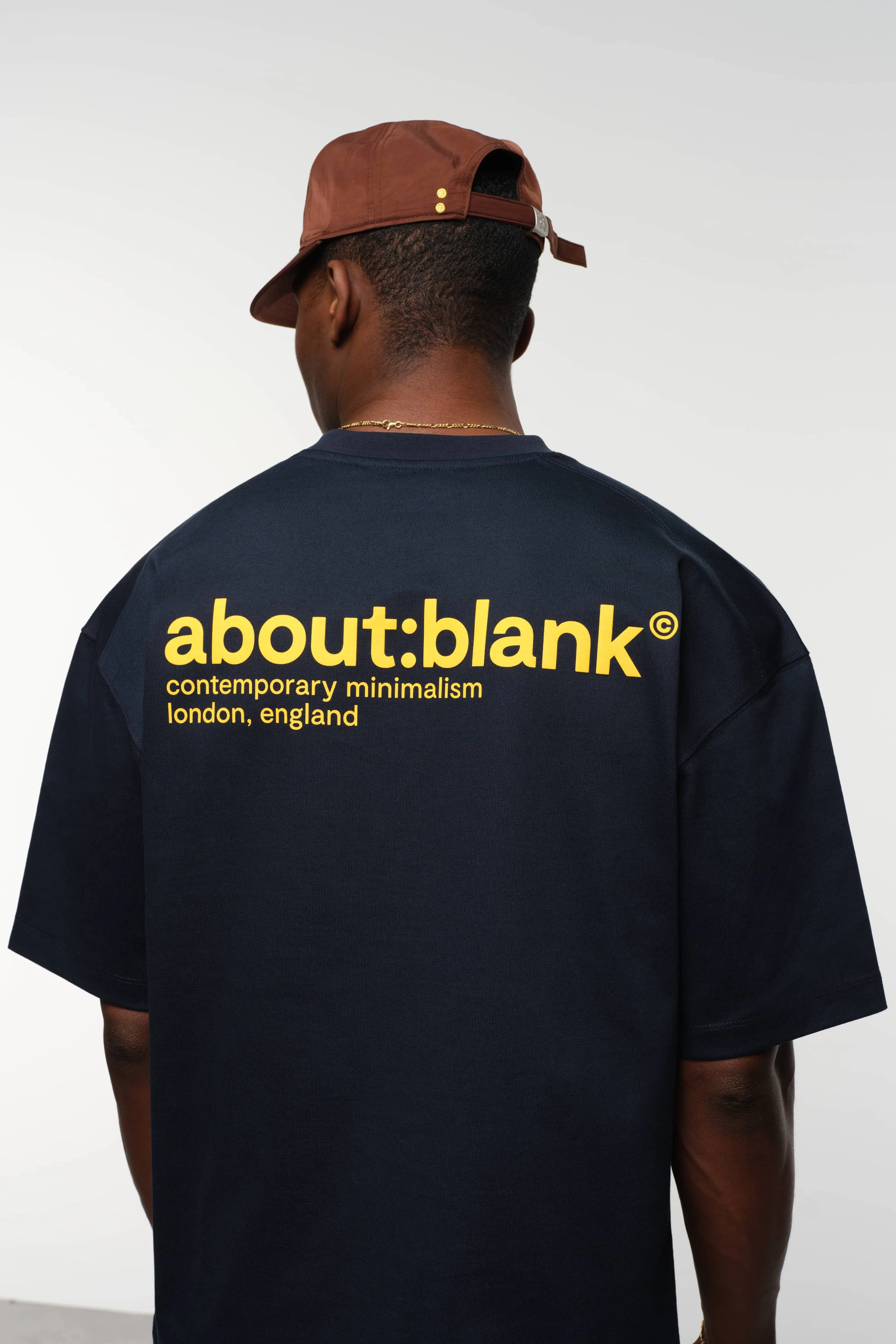 collection t-shirt navy/yellow sold by about:blank product image thumbnail 3