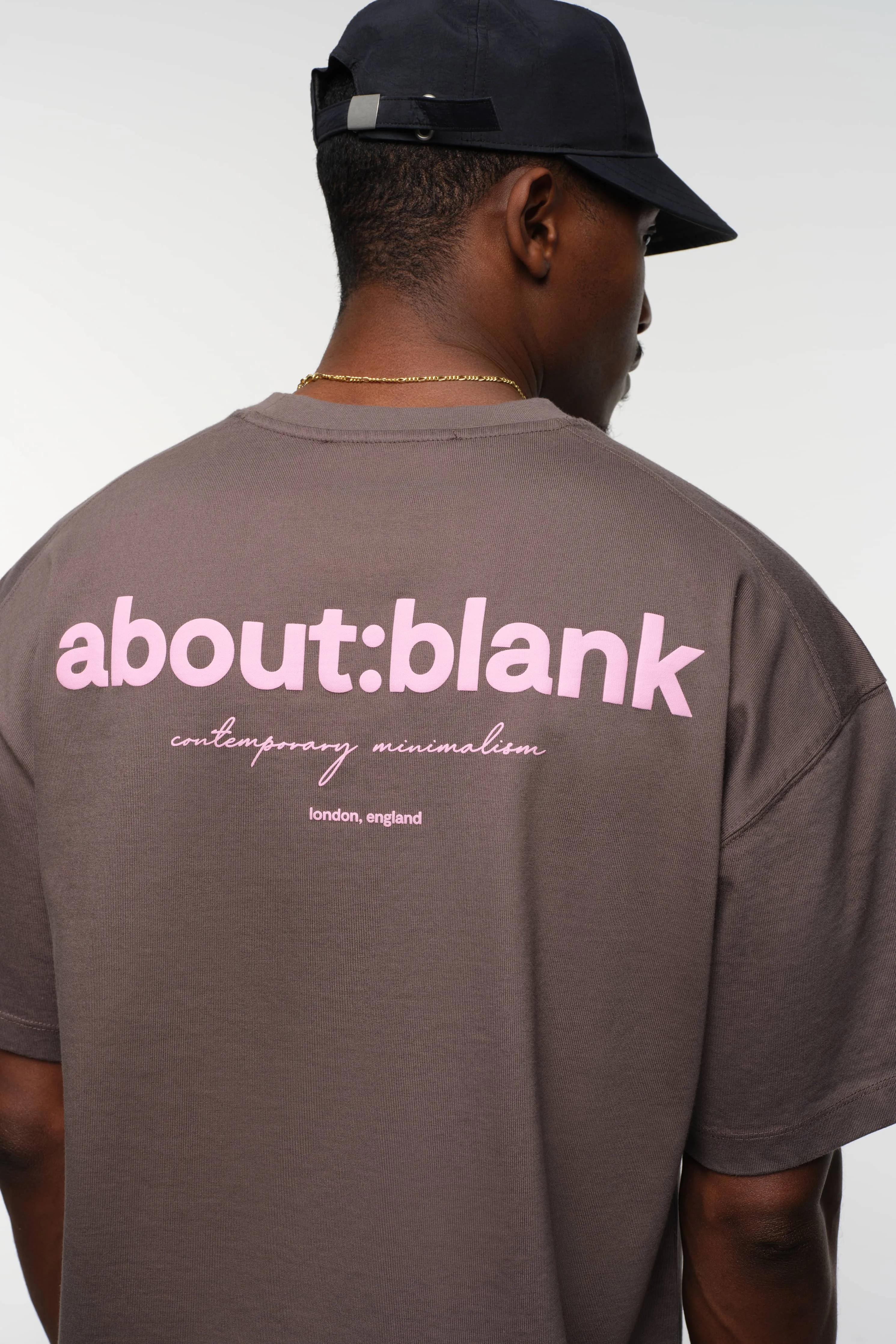 box t-shirt charcoal/pink sold by about:blank product image thumbnail 4