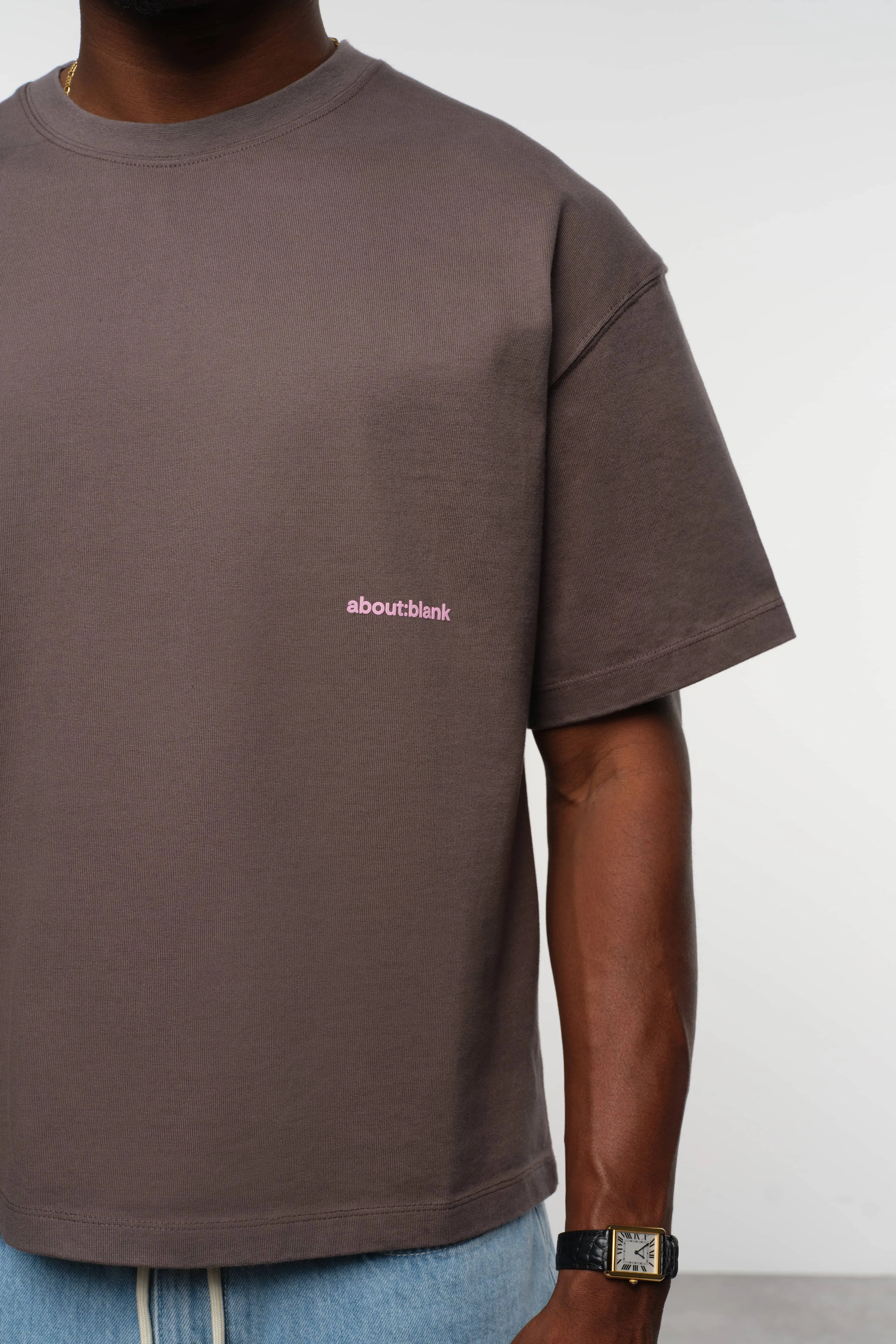 box t-shirt charcoal/pink sold by about:blank product image thumbnail 5