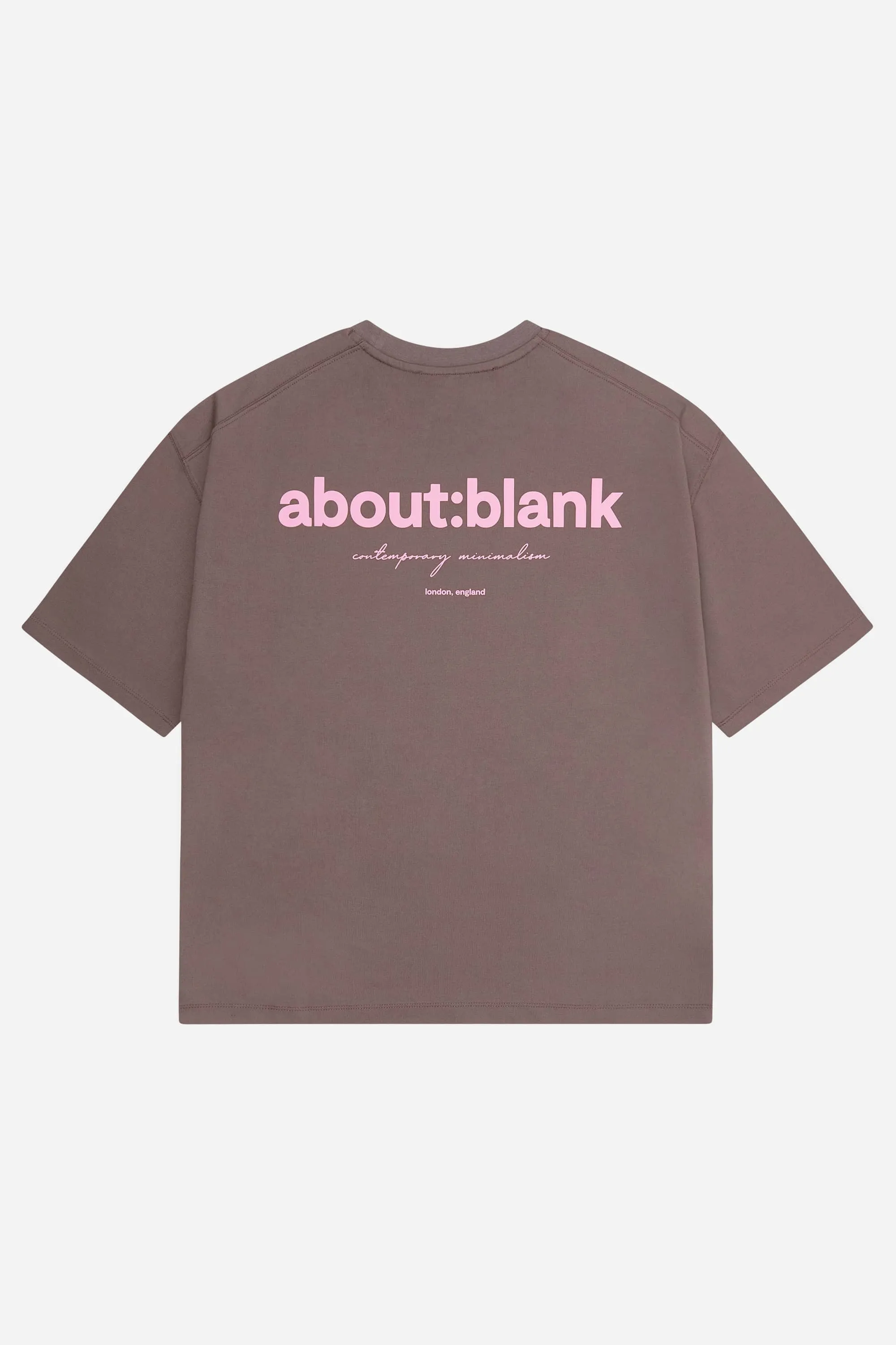 box t-shirt charcoal/pink sold by about:blank