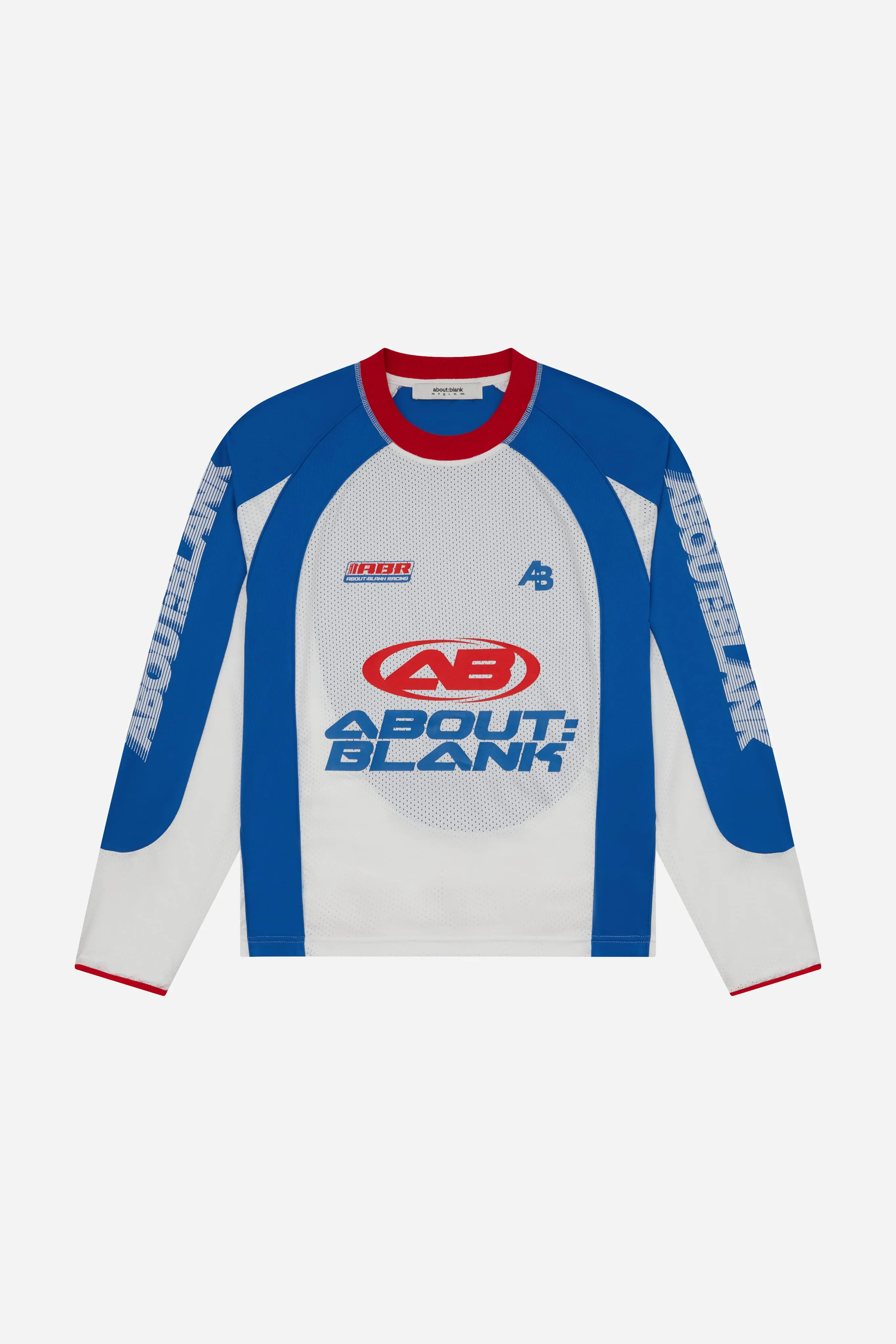 motocross jersey white/red/blue sold by about:blank