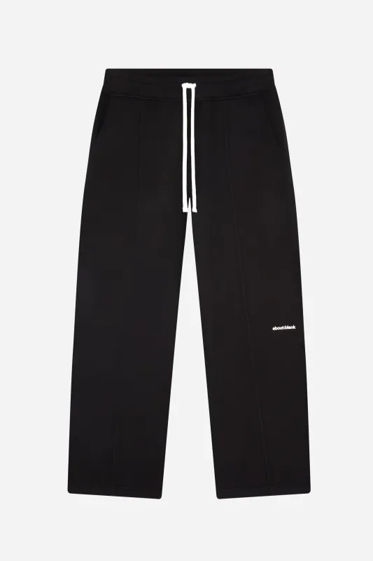 pleated sweatpant black/ecru sold by about:blank