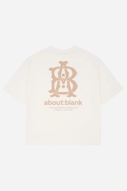 emblem t-shirt oat/gold sold by about:blank