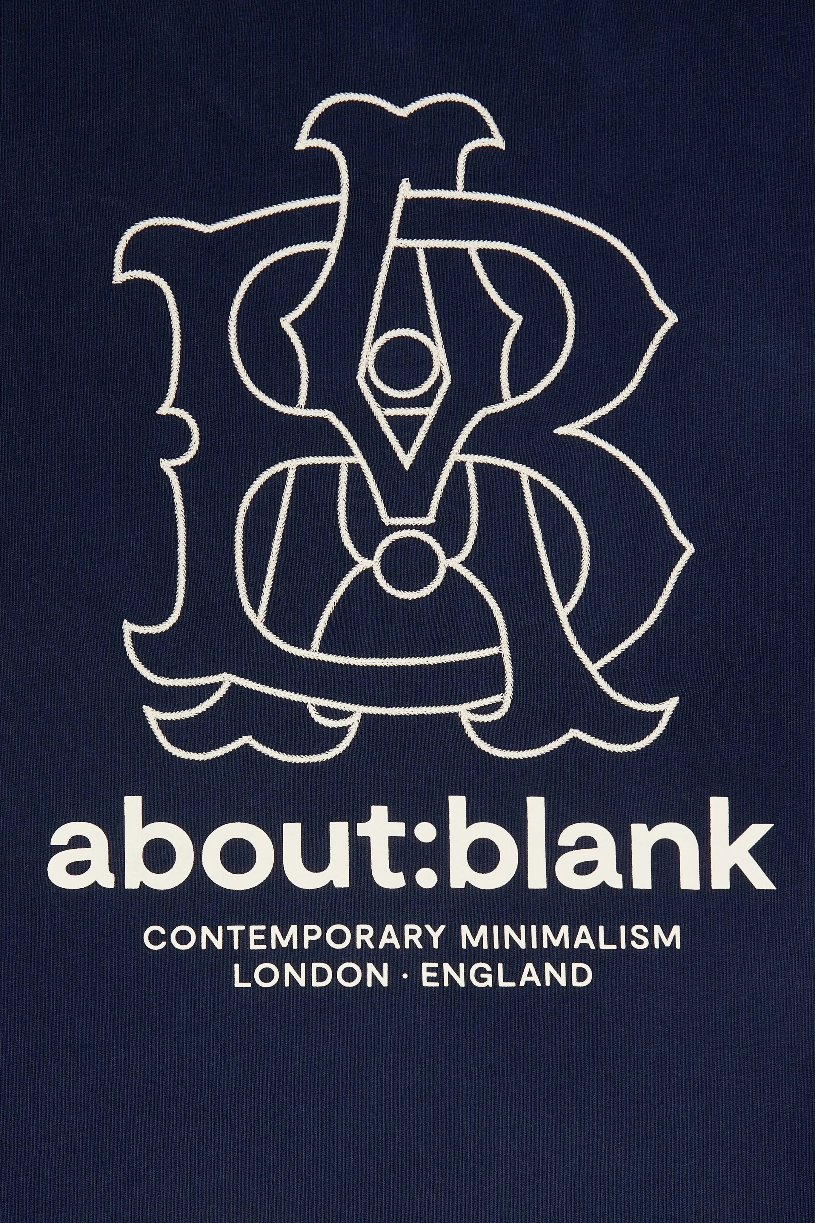 emblem t-shirt navy sold by about:blank product image thumbnail 4