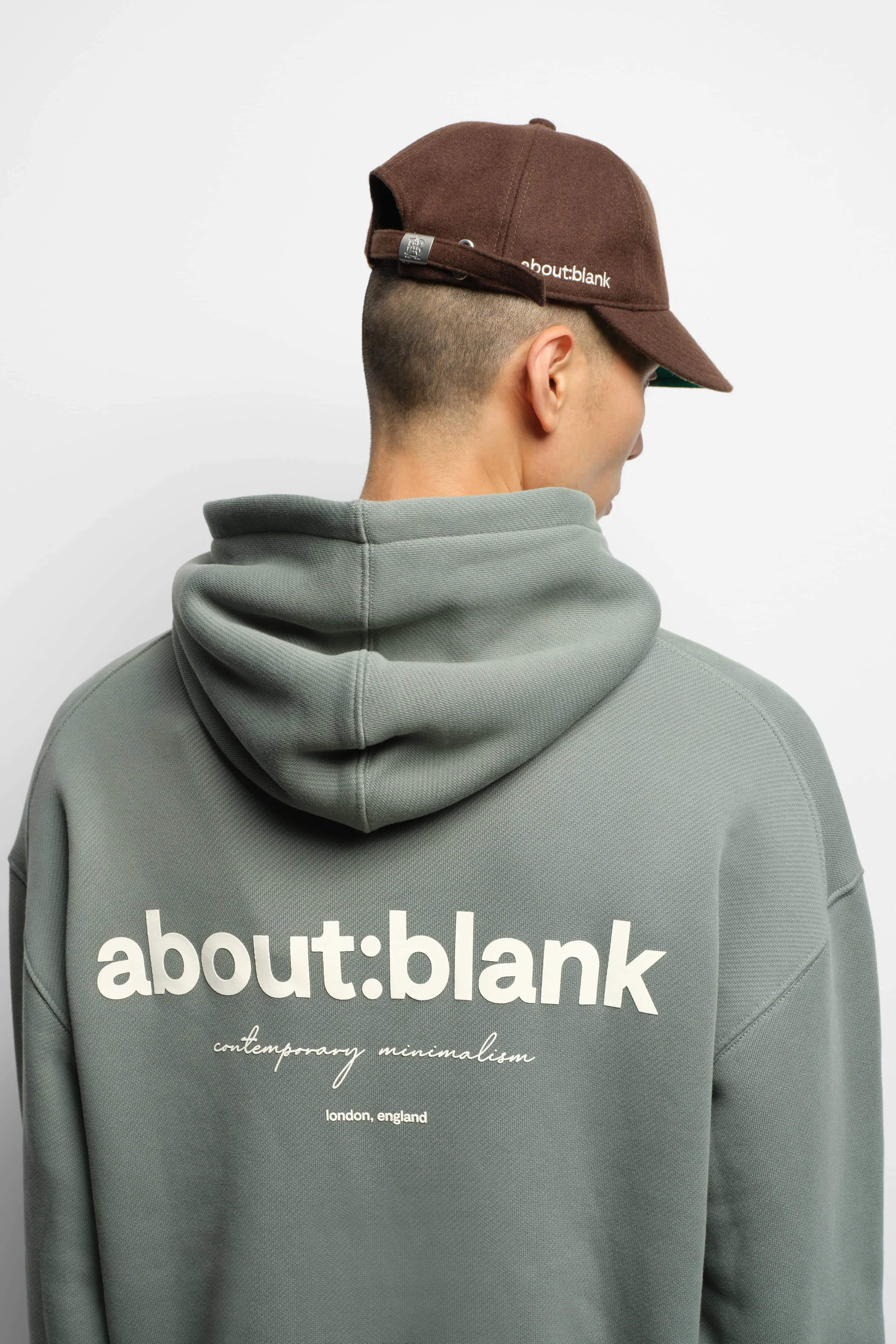 box hoodie sage/ecru sold by about:blank product image thumbnail 4