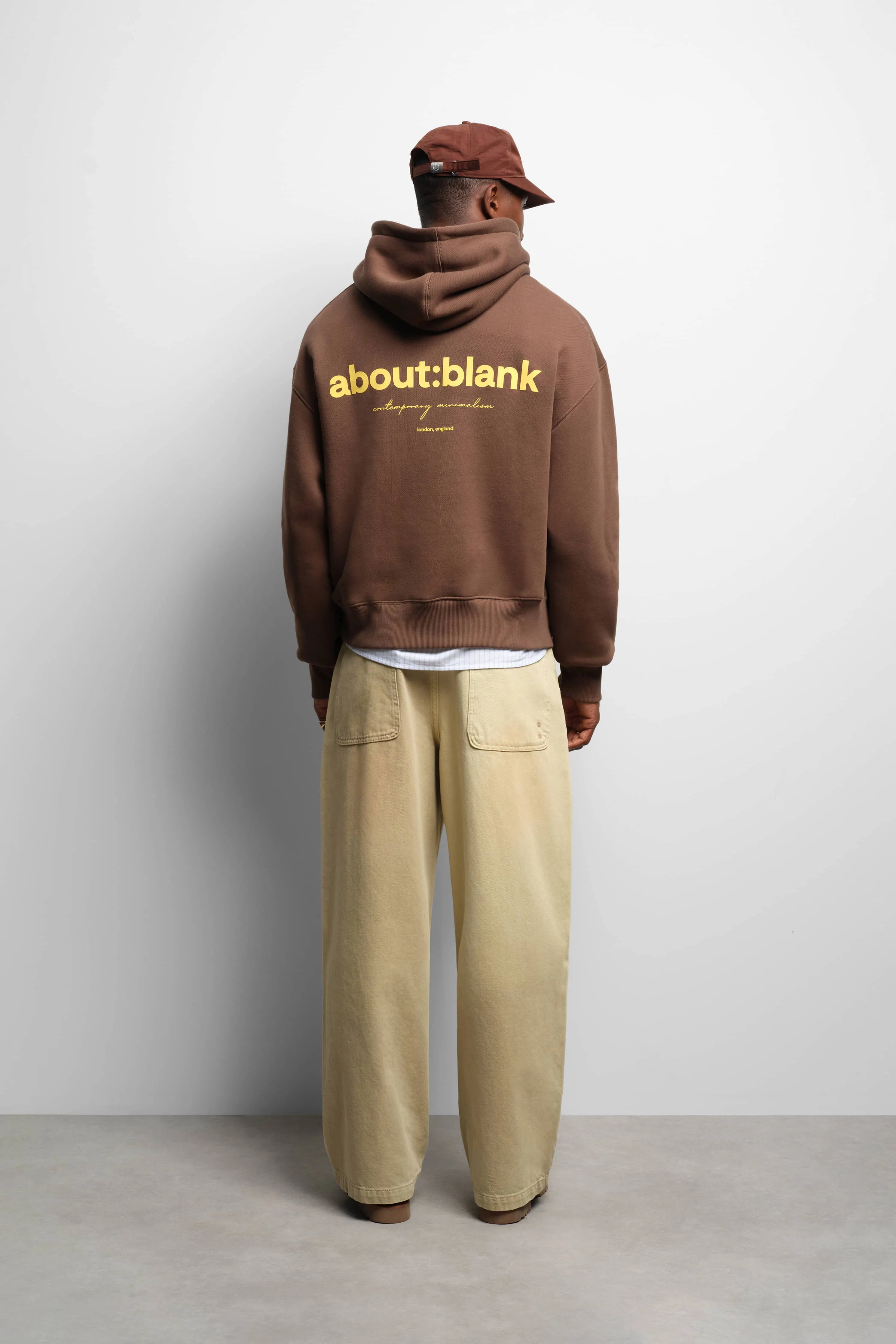 box hoodie brown/yellow sold by about:blank product image thumbnail 3
