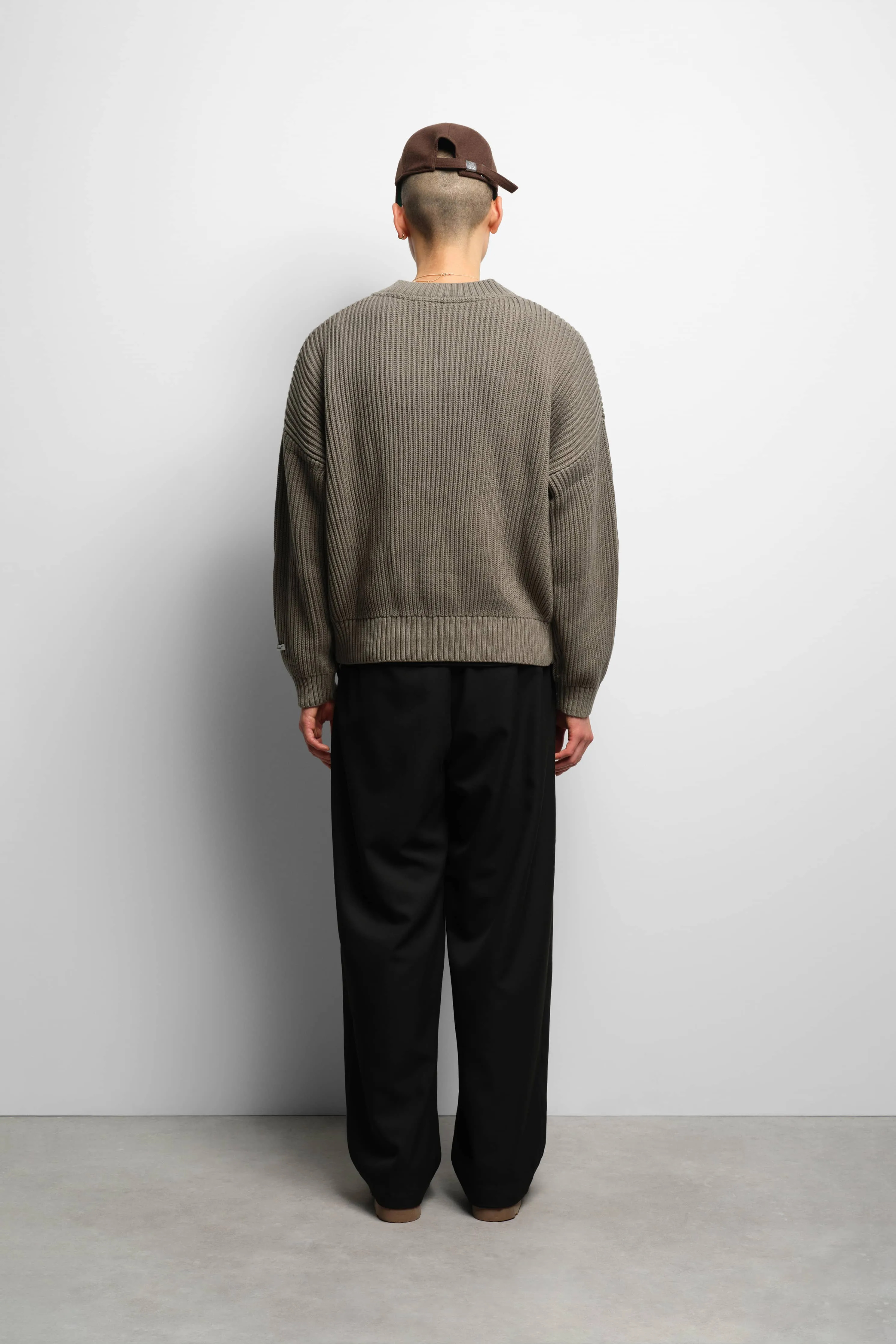 rib v-neck jumper sage sold by about:blank product image thumbnail 3