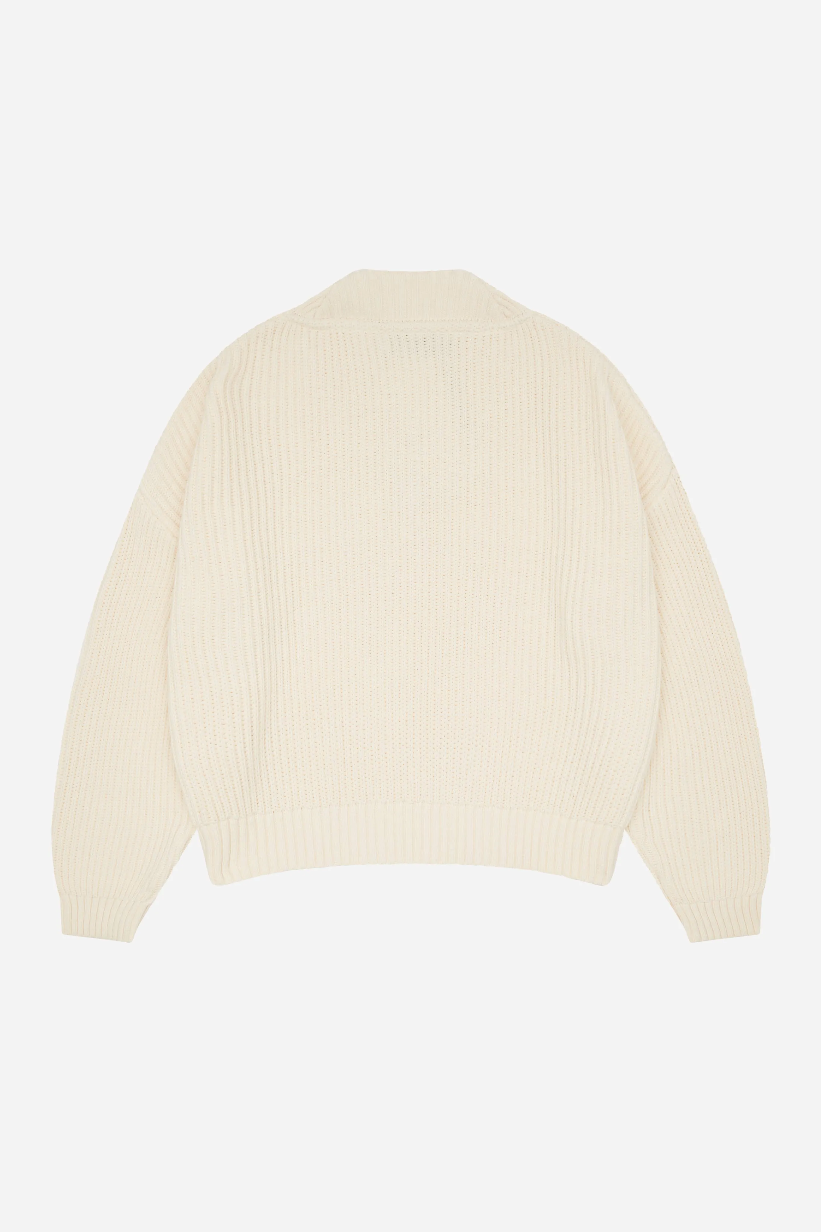 rib v-neck jumper ecru sold by about:blank product image thumbnail 5