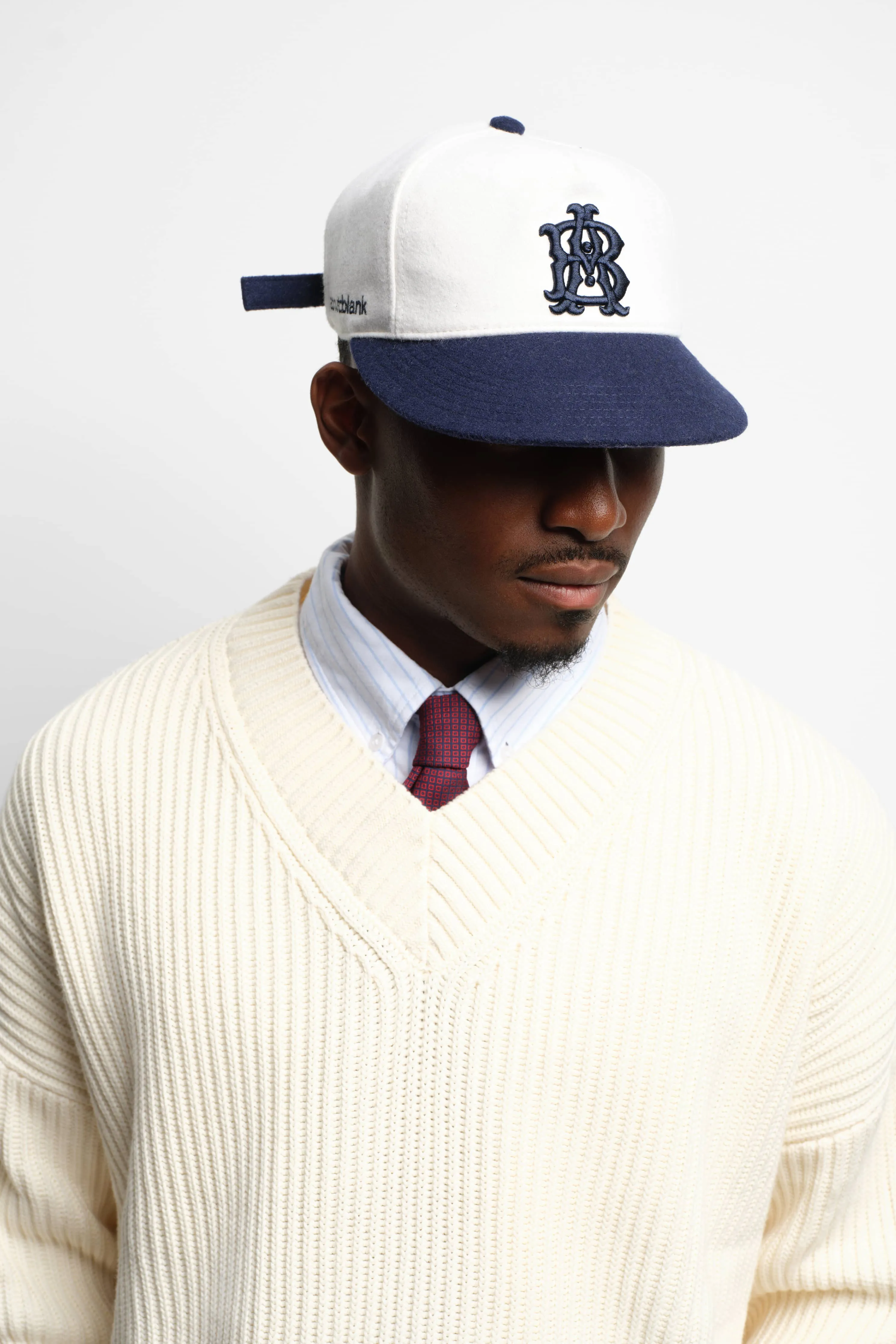 rib v-neck jumper ecru sold by about:blank product image thumbnail 4