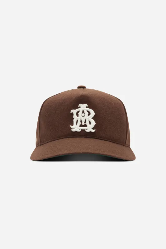 monogram cap brown/ecru sold by about:blank