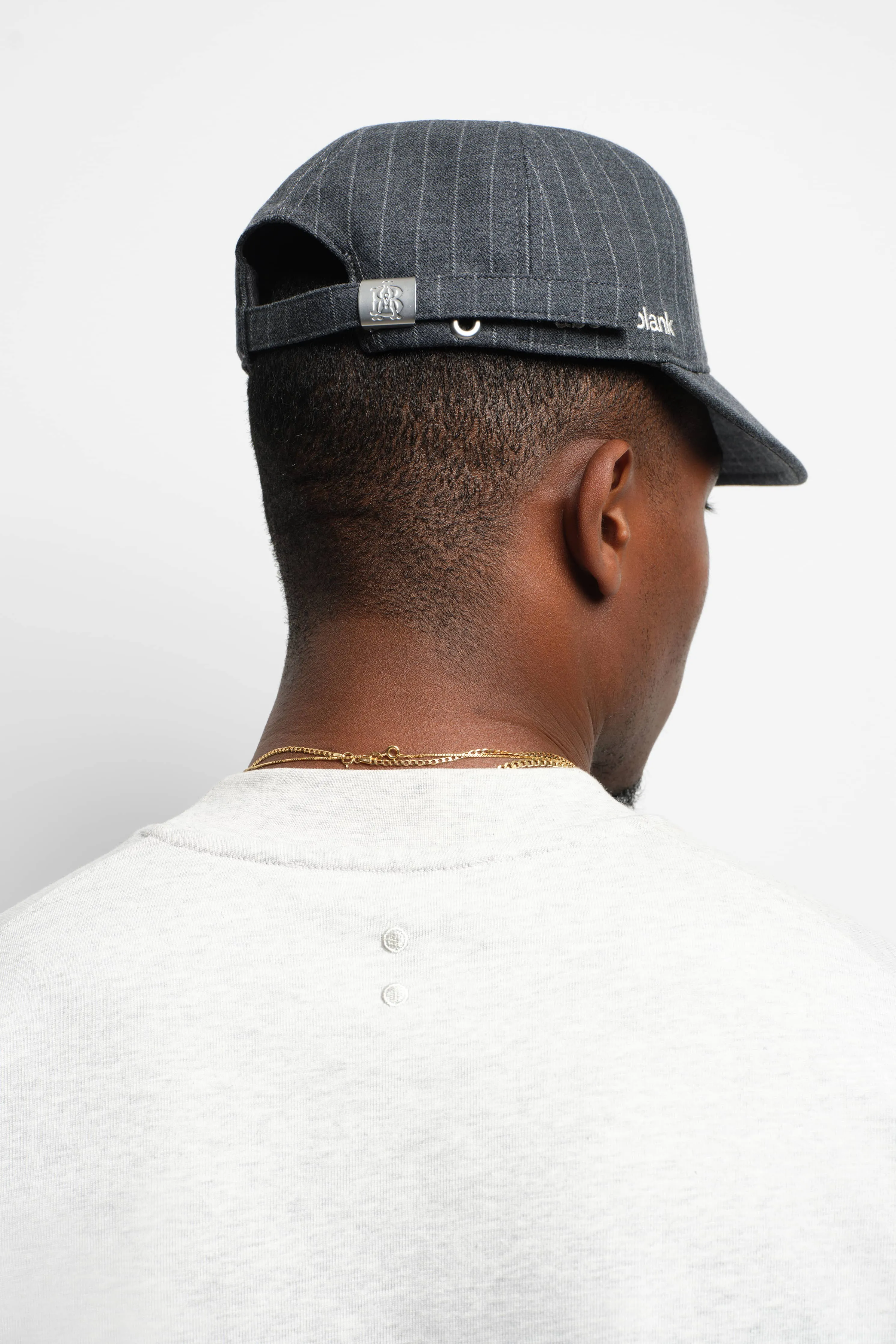 mock neck t-shirt grey marl/black sold by about:blank product image thumbnail 4