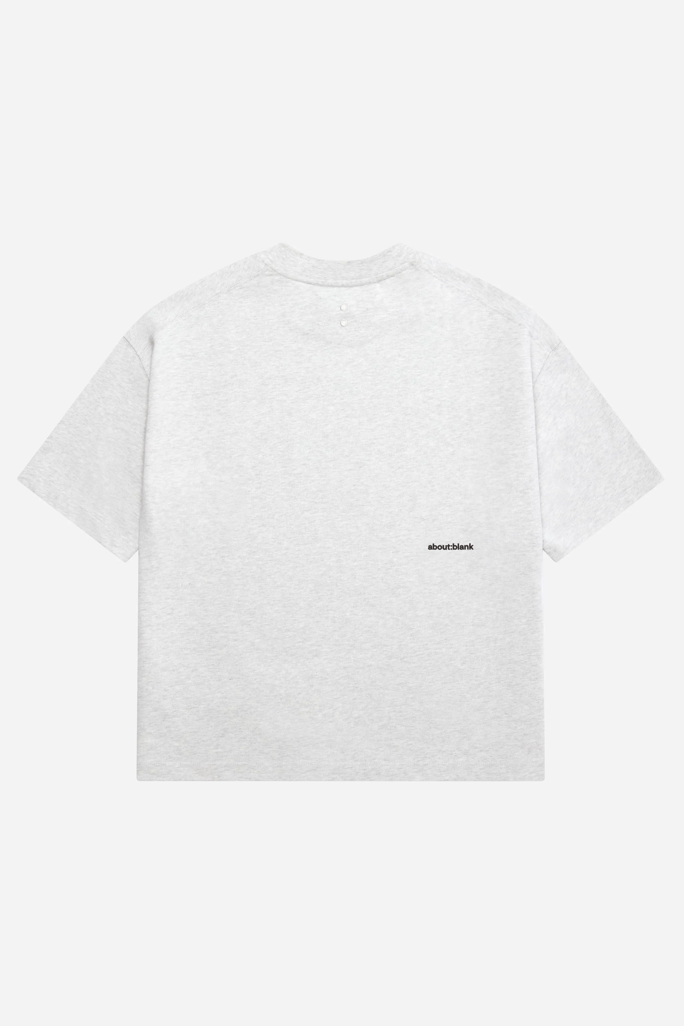 mock neck t-shirt grey marl/black sold by about:blank